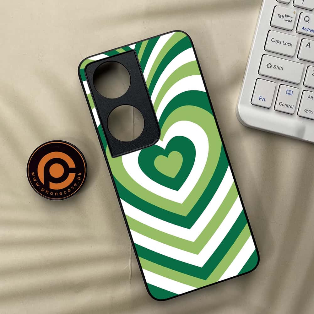 Honor X7b - Heart Beat Series - Premium Metal  Printed soft Bumper shock Proof Case
