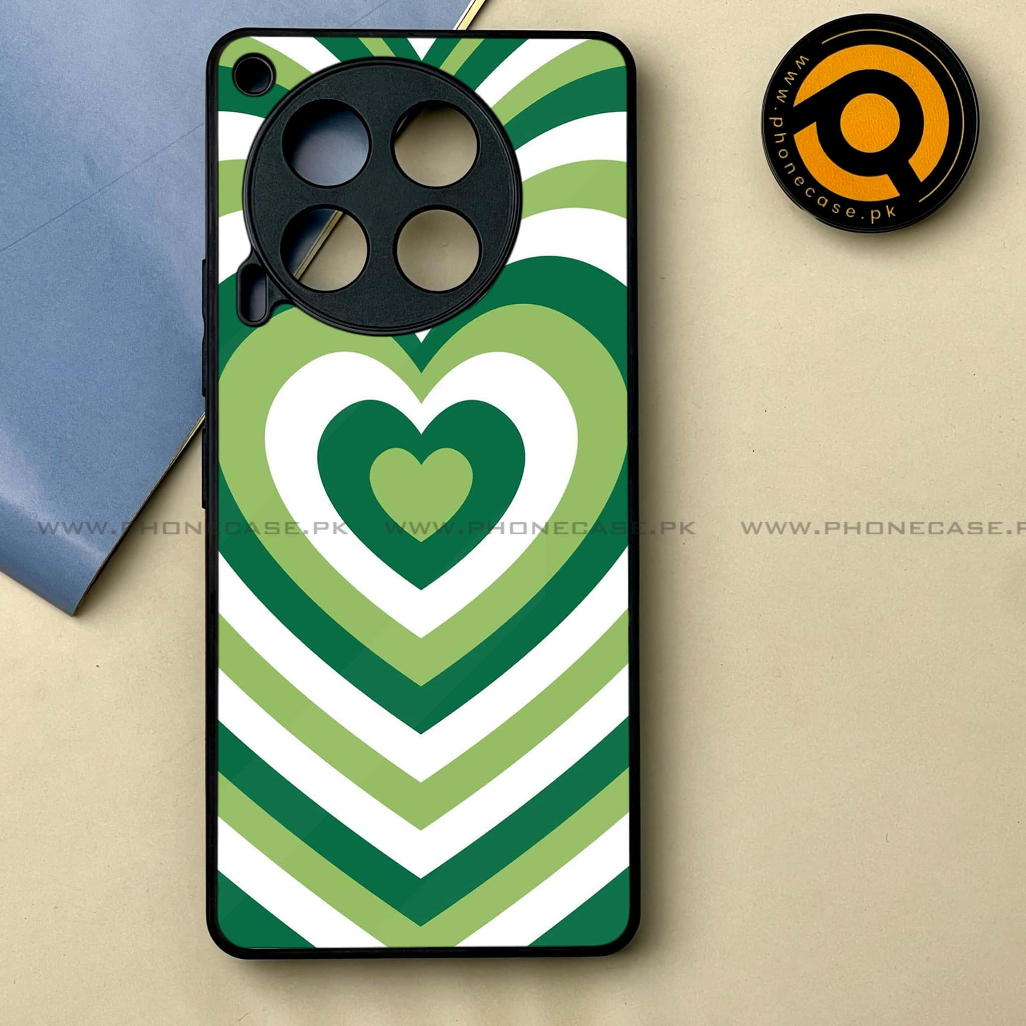 Tecno Camon 30 - Heart Beat Series -  Premium Printed Metal soft Bumper shock Proof Case