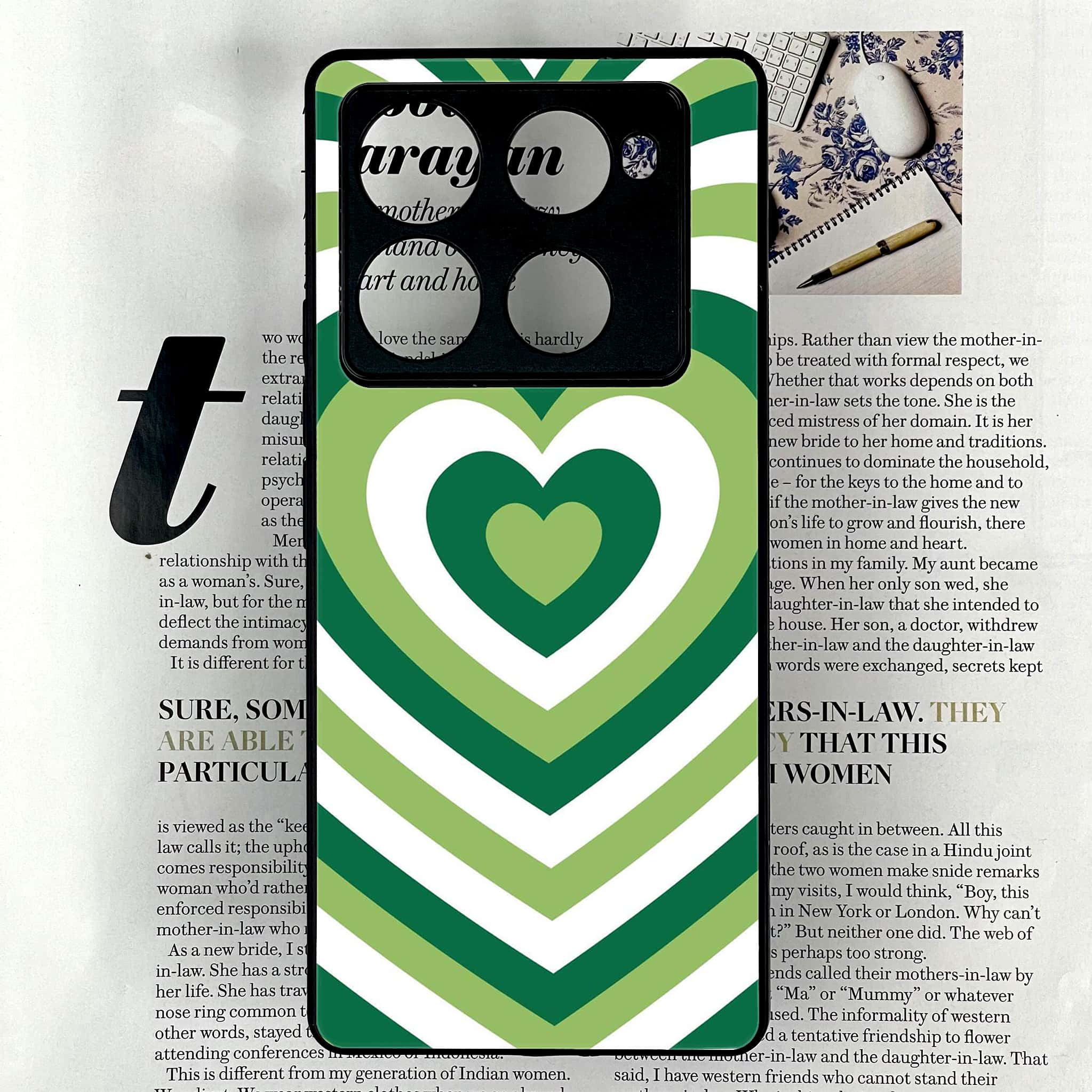Infinix Note 40 Pro Plus - Heart Beat Series - Premium Metal Printed soft Bumper shock Proof Case