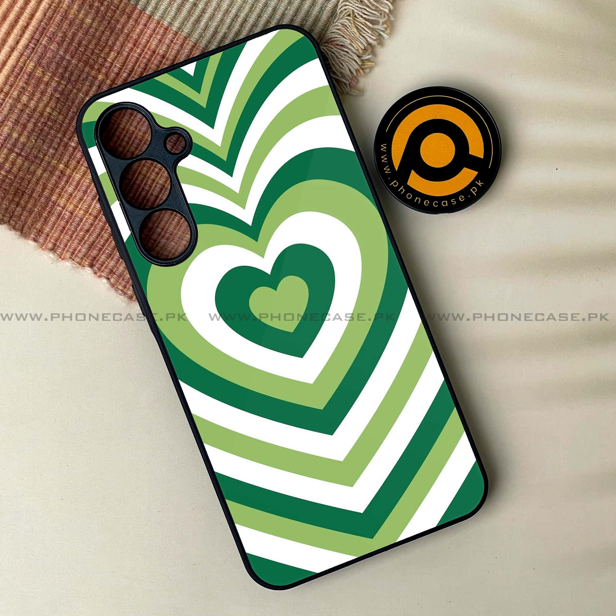 Samsung Galaxy S24 FE - Heart Beat Series - Premium Metal Printed soft Bumper shock Proof Case