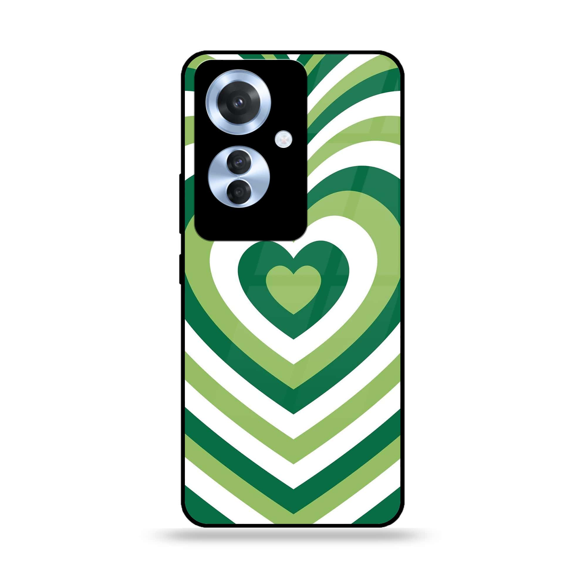 Oppo F25 Pro - Heart Beat Series - Premium Printed Glass soft Bumper shock Proof Case