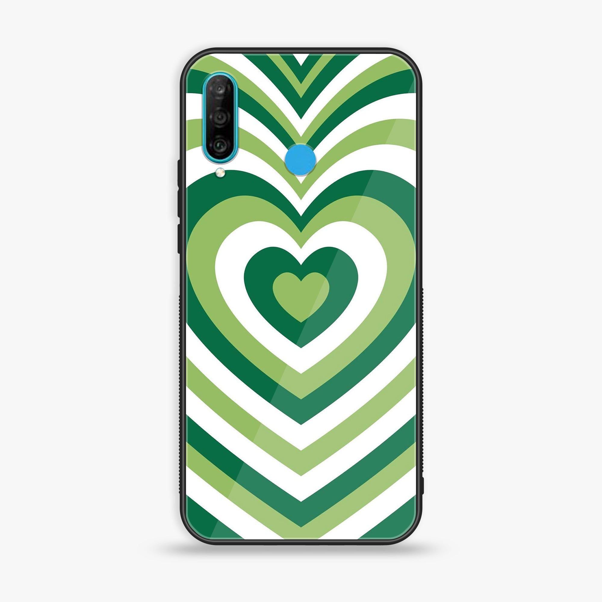 Huawei P30 lite - Heart Beat Series - Premium Printed Glass soft Bumper shock Proof Case