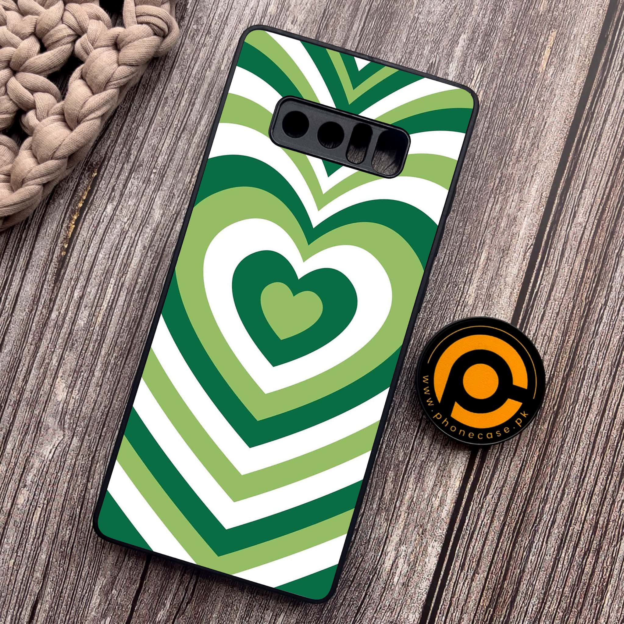 Samsung Galaxy Note 8 - Heart Beat Series - Premium Metal Printed soft Bumper shock Proof Case