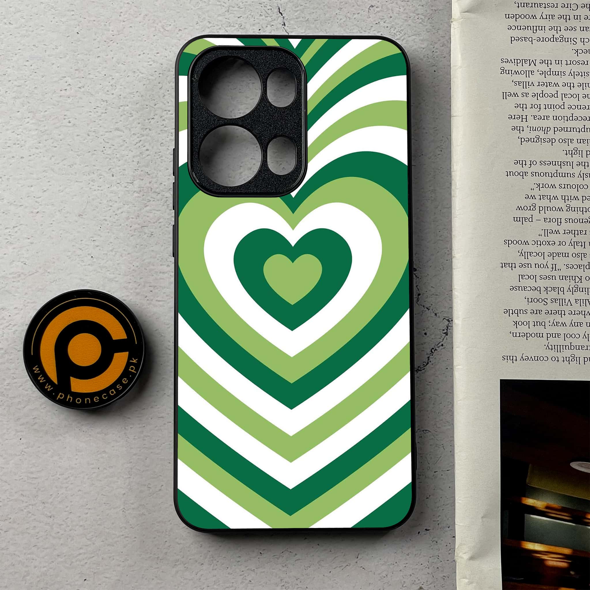 Oppo Reno 13 Pro -  Heart Beat Series - Premium Metal Printed Soft Bumper Shockproof Case