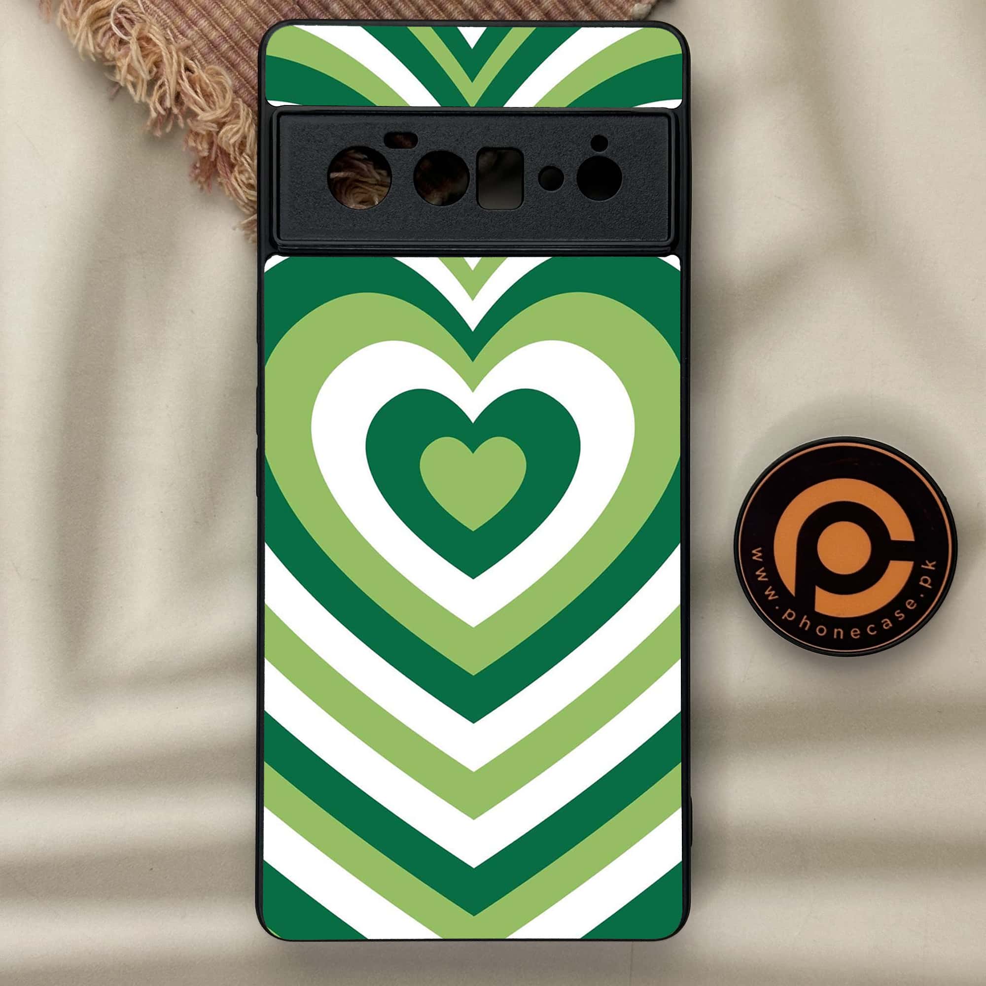 Google Pixel 6 Pro-Heart Beat Series - Premium Metal Printed soft Bumper Shock Proof Case