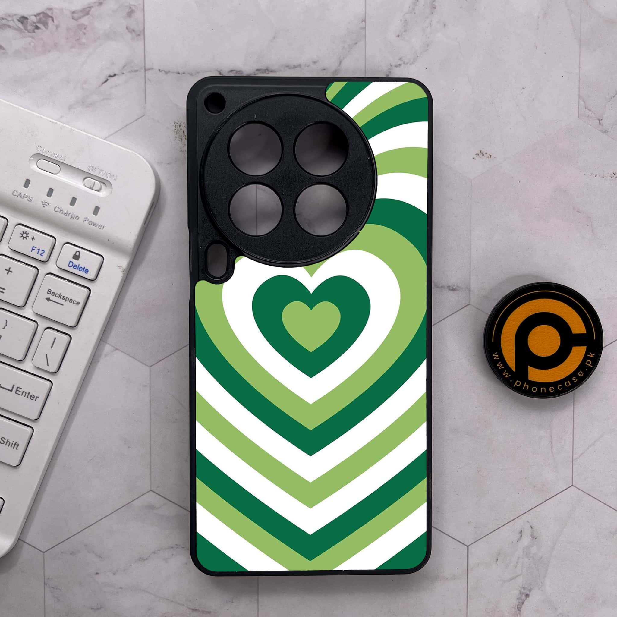 Tecno Camon 30 Premier - Heart Beat Series - Premium Metal Printed soft Bumper shock Proof Case