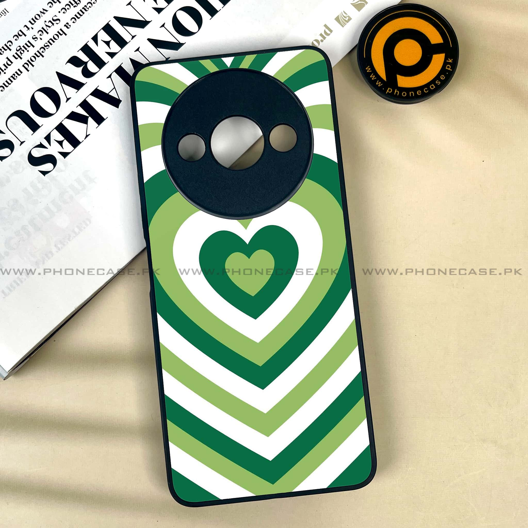 Xiaomi Redmi A3x - Heart Beat Series - Premium Printed Metal soft Bumper shock Proof Case