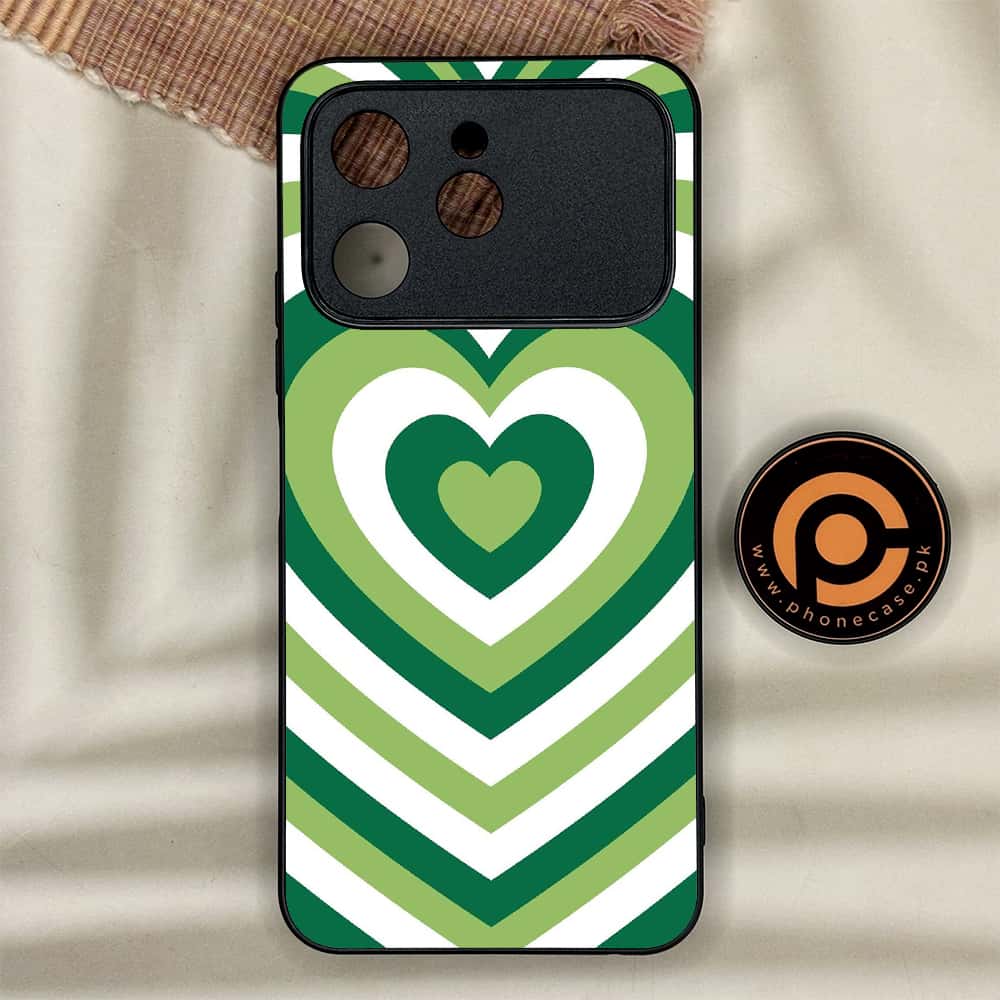 Tecno Spark 40 - Heart Beat Series - Premium Metal Printed soft Bumper shock Proof Case