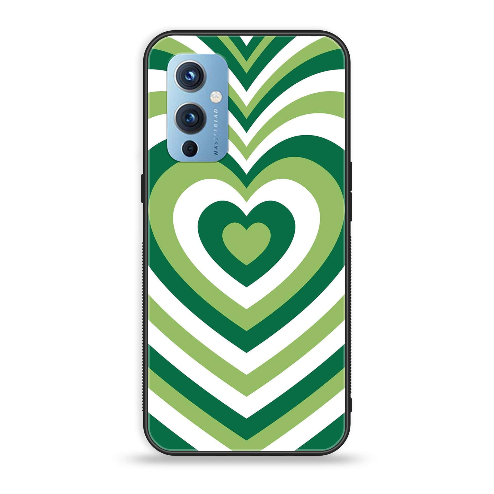 OnePlus 9 - Heart Beat Series - Premium Printed Glass soft Bumper shock Proof Case