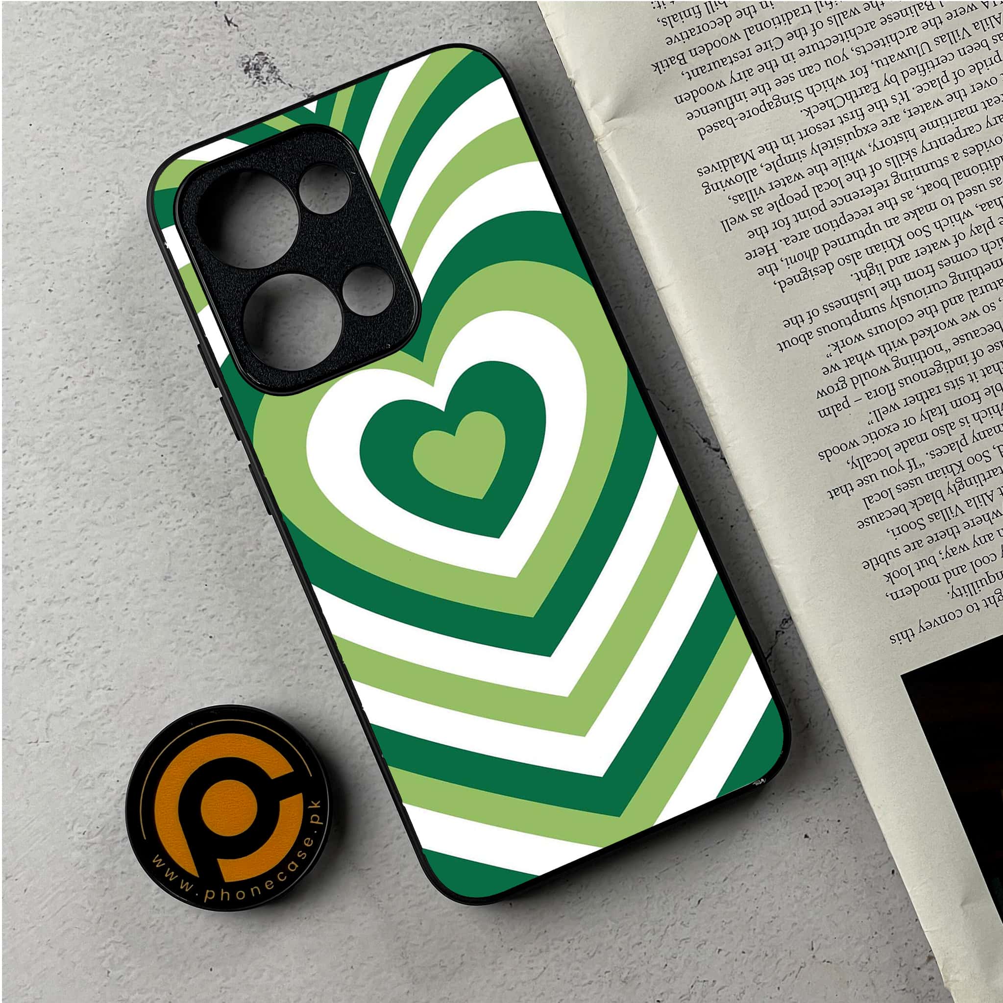 Oppo Reno 13 - Heart Beat Series - Premium Metal Printed Soft Bumper Shockproof Case
