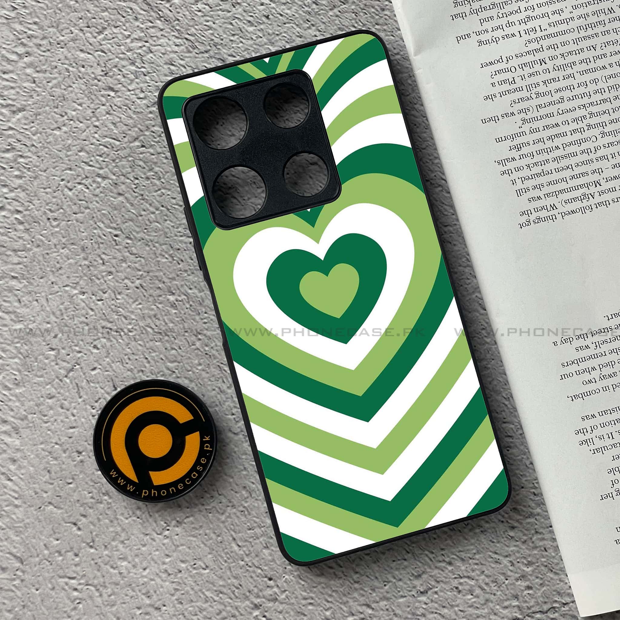 Infinix Note 30 Pro - Heart Beat Series - Premium Metal Printed soft Bumper shock Proof Case