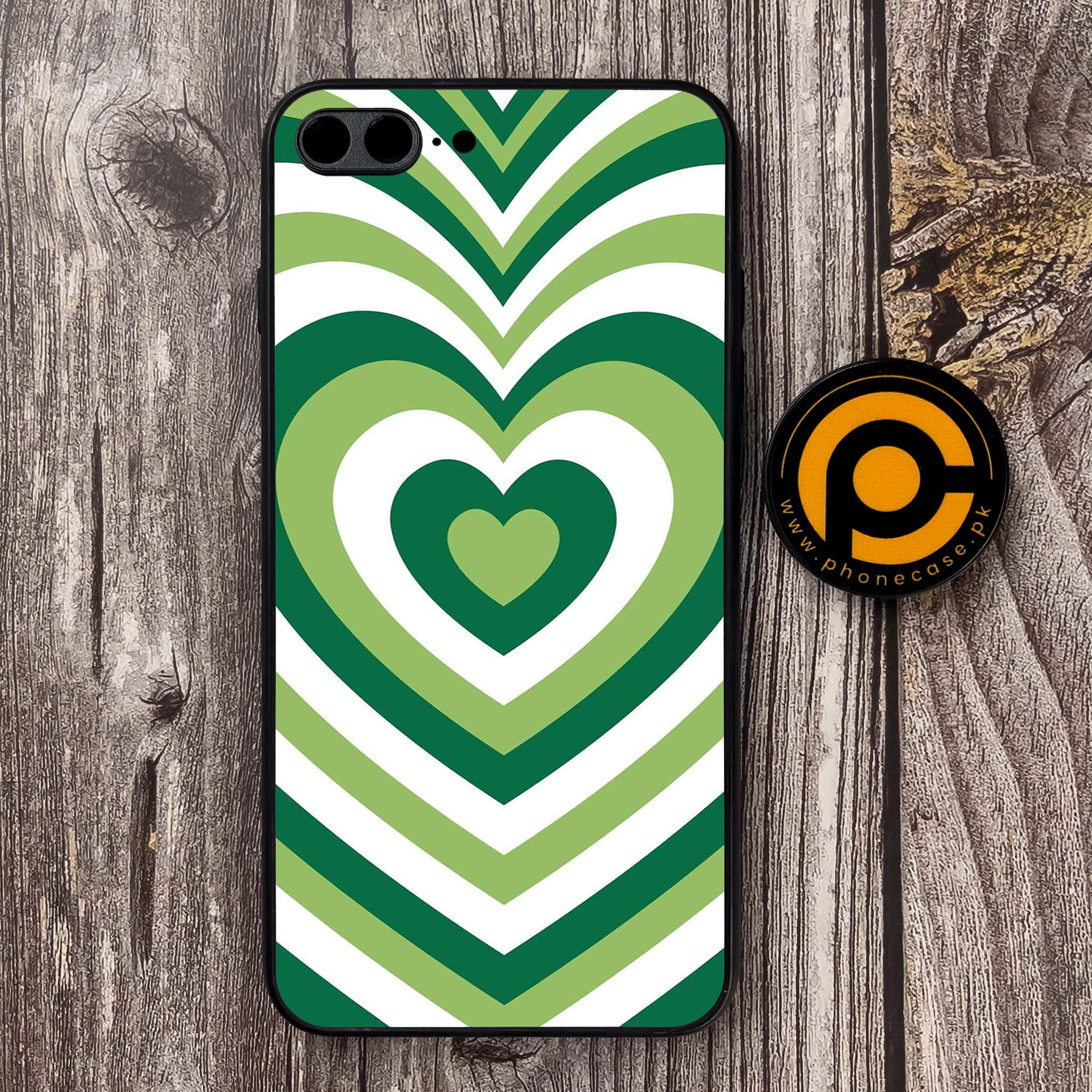 iPhone 7 Plus - Heart Beat Series - Premium Metal Printed soft Bumper shock Proof Case