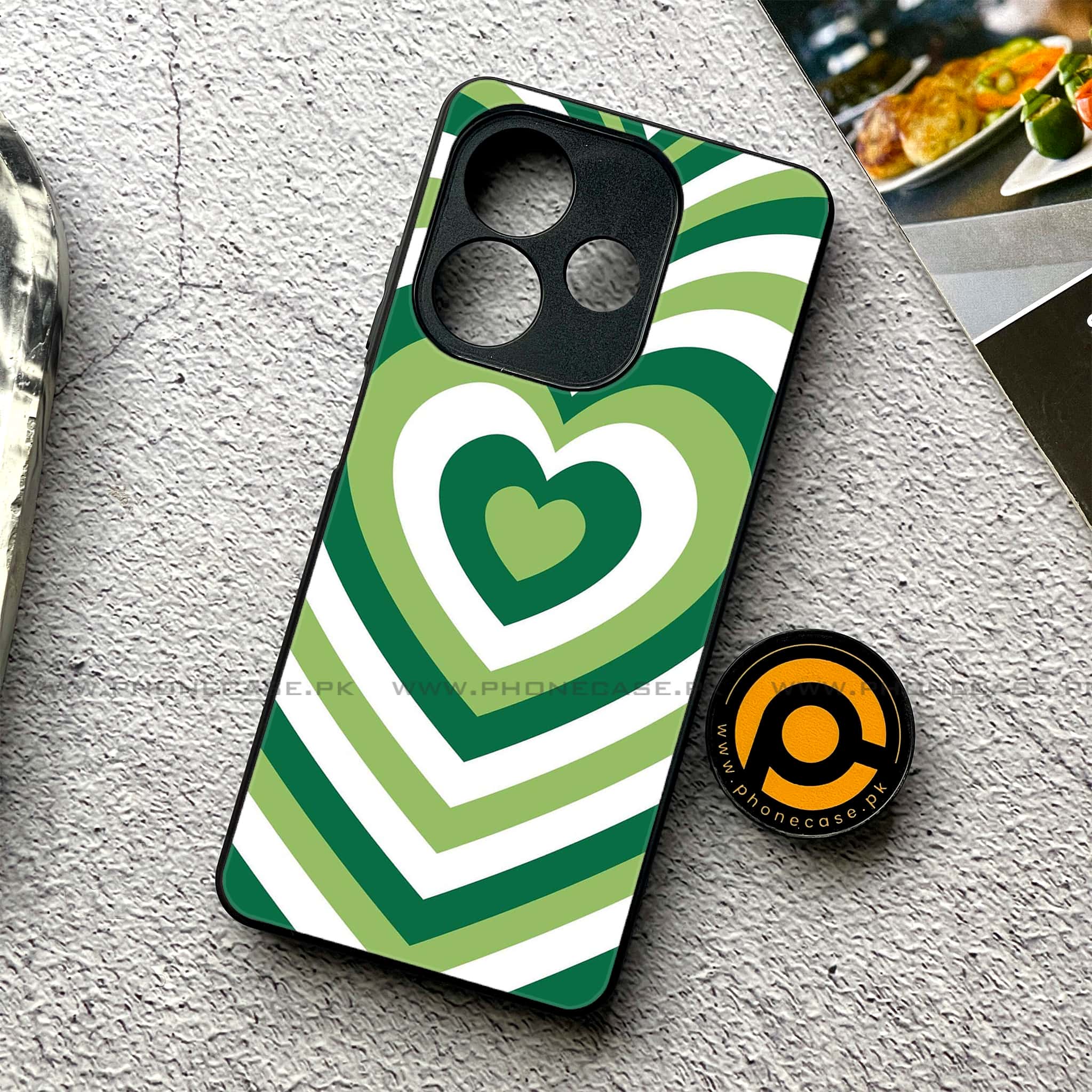 Oppo A5 Pro - Heart Beat Series - Premium Metal Printed soft Bumper shock Proof Case