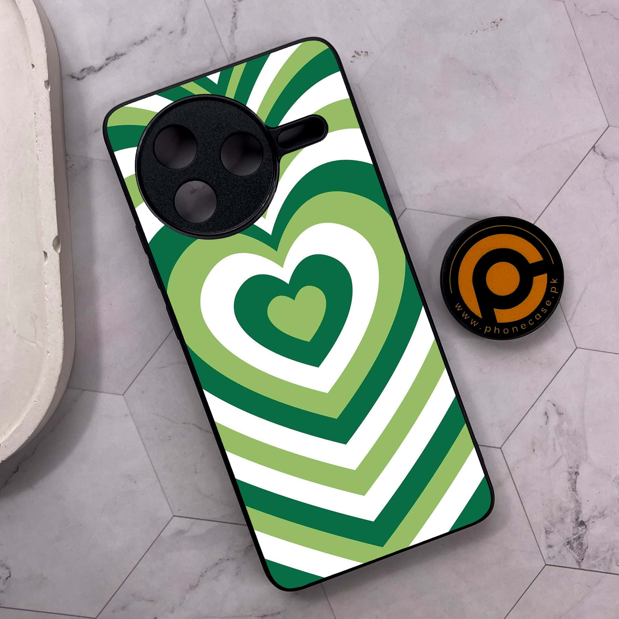 Xiaomi Poco F7 Pro 5G - Heart Beat Series - Premium Metal Printed soft Bumper shock Proof Case