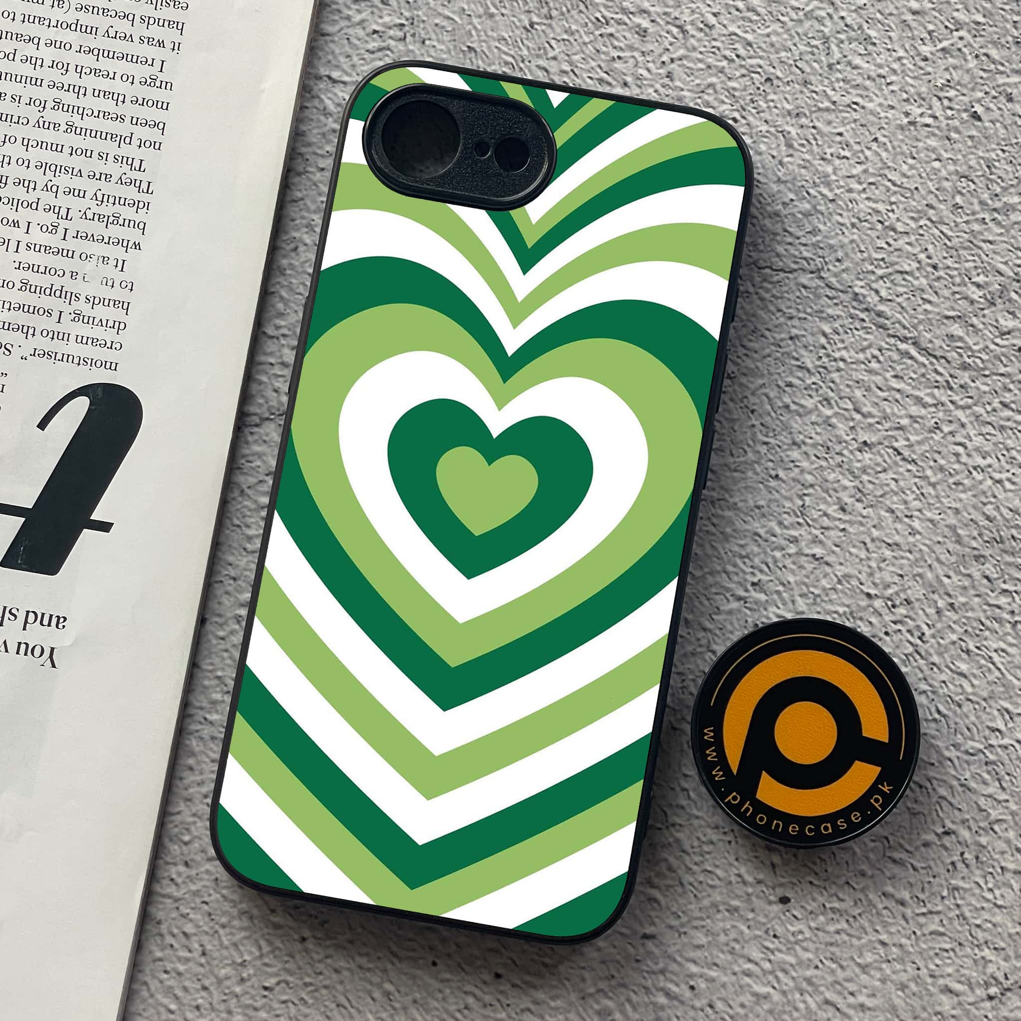 iPhone 16e - Heart Beat Series - Premium Metal  Printed soft Bumper shock Proof Case