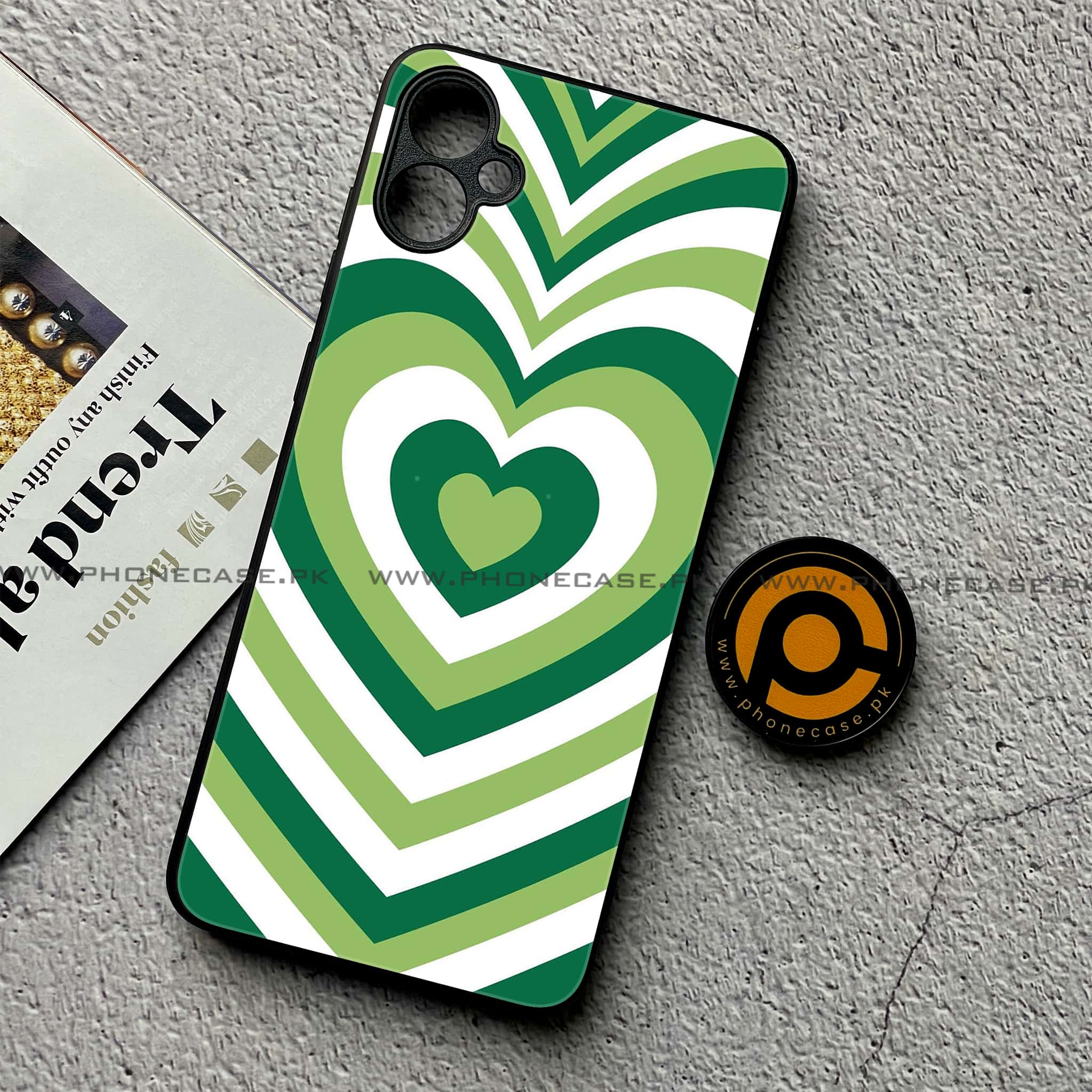 Samsung Galaxy A05 - Heart Beat Series - Premium Metal Printed soft Bumper shock Proof Case