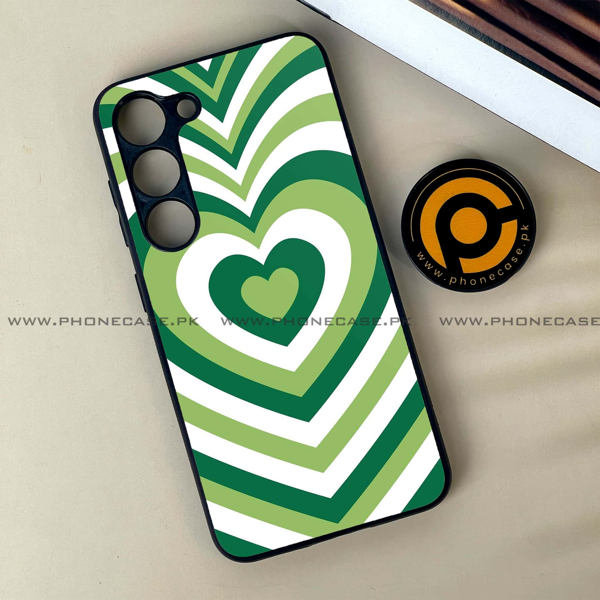 Samsung Galaxy S23 - Heart Beat Series - Premium Printed Glass soft Bumper shock Proof Case