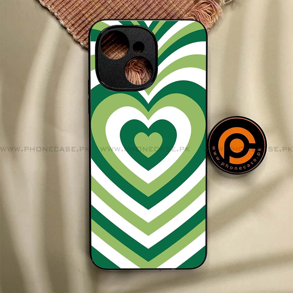 Tecno Spark 40C - Heart Beat Series - Premium Metal Printed soft Bumper shock Proof Case