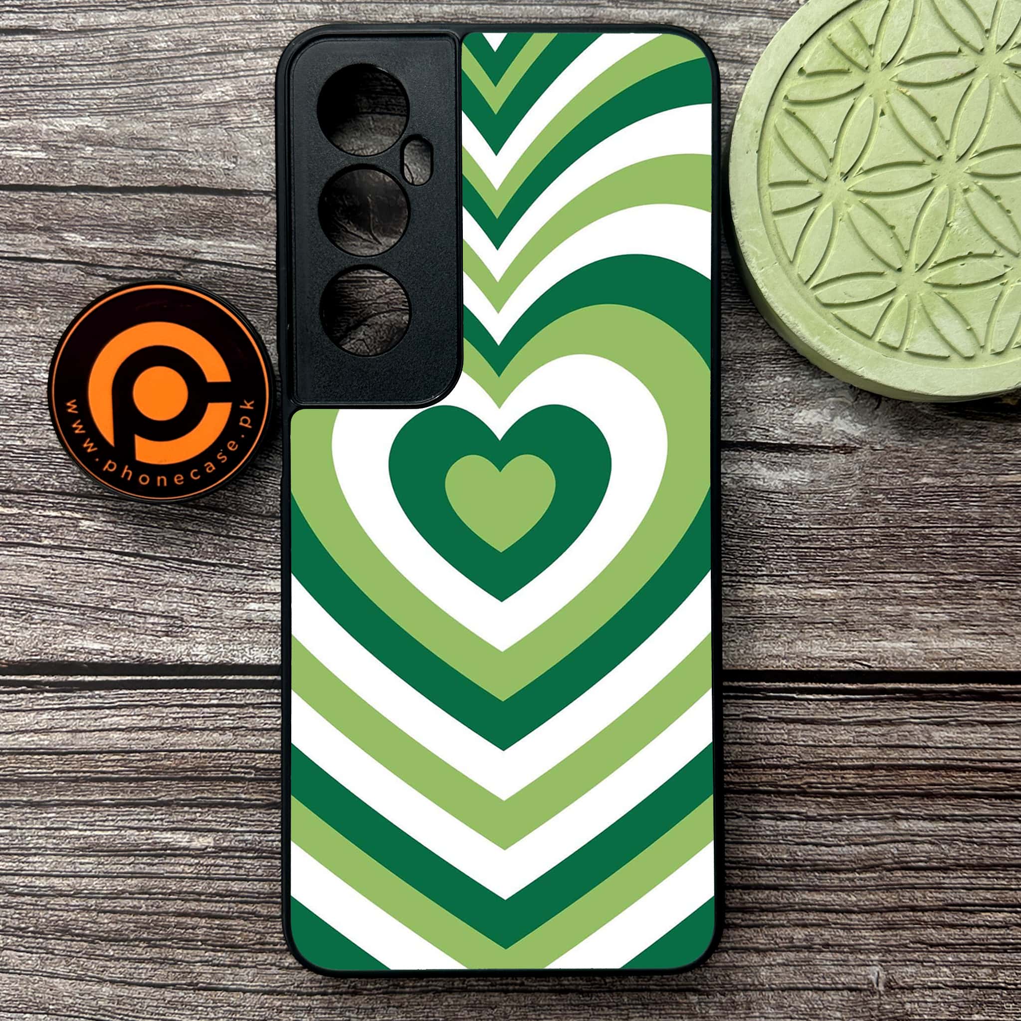 Realme C65  - Heart Beat Series - Premium Metal Printed soft Bumper shock Proof Case