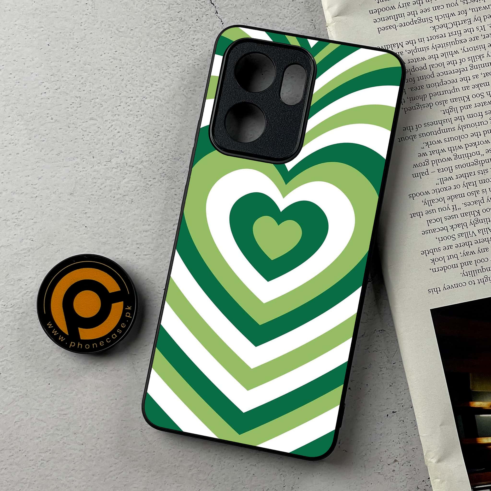Oppo Reno 13F - Heart Beat Series - Premium Metal Printed Soft Bumper Shockproof Case