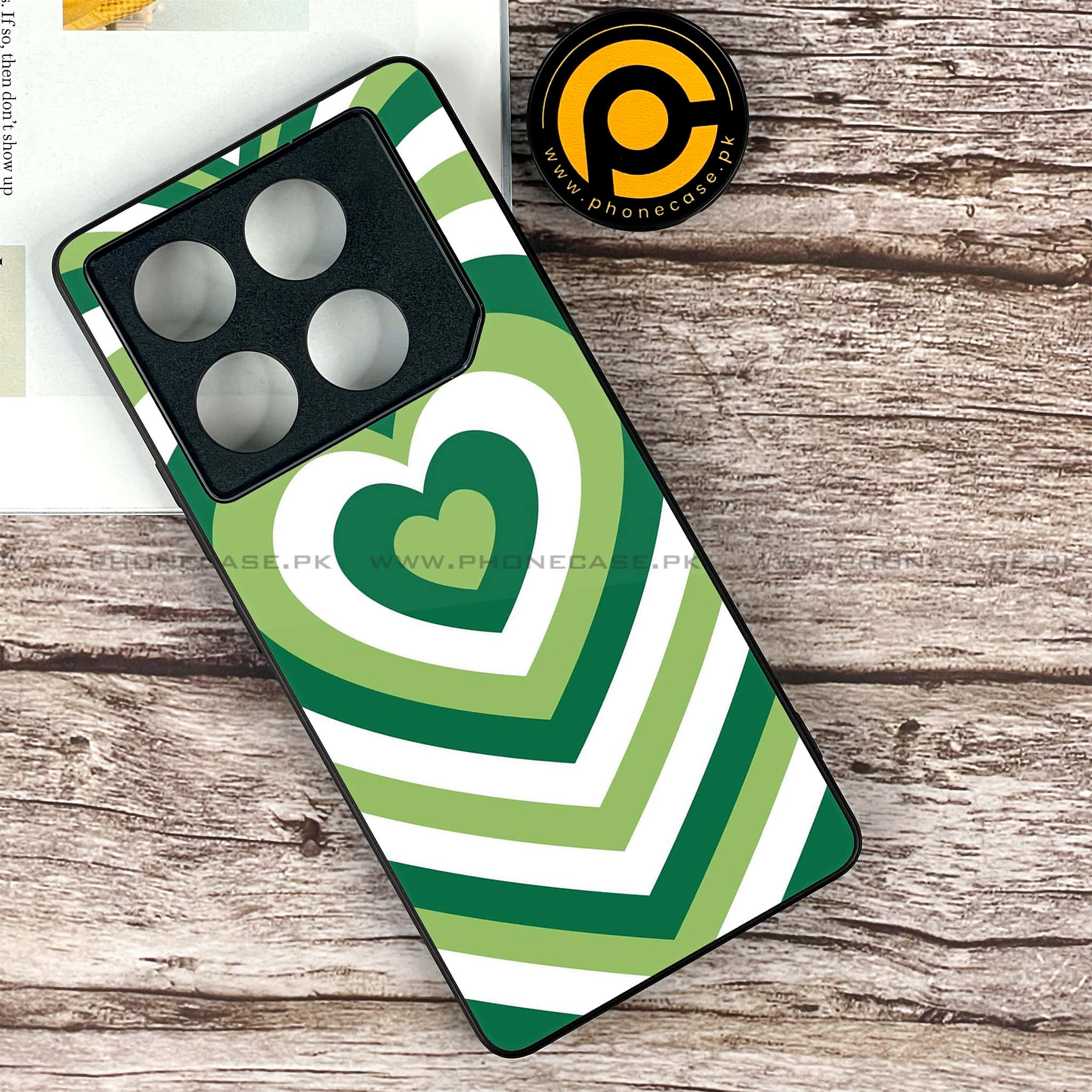 Infinix GT 20 Pro - Heart Beat Series - Premium Printed Glass soft Bumper shock Proof Case