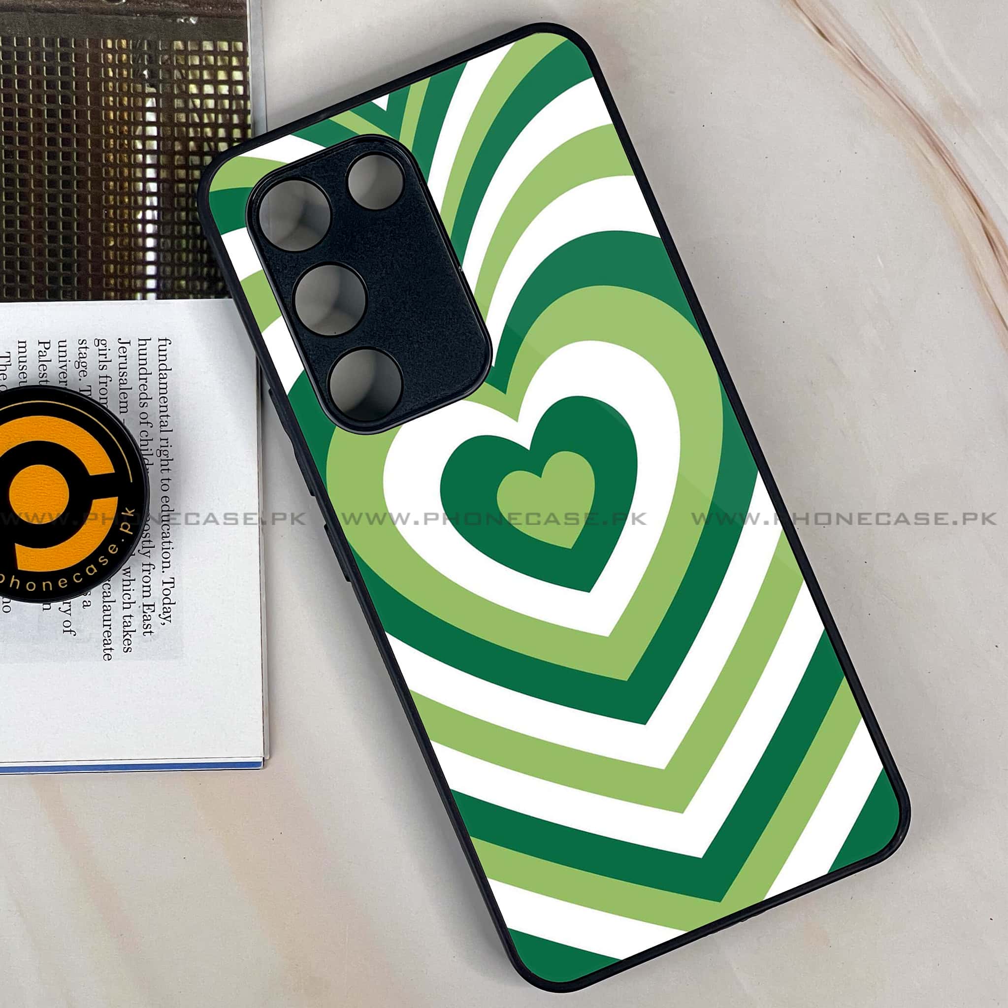 Vivo Y200e - Heart Beat Series - Premium Metal Printed soft Bumper shock Proof Case