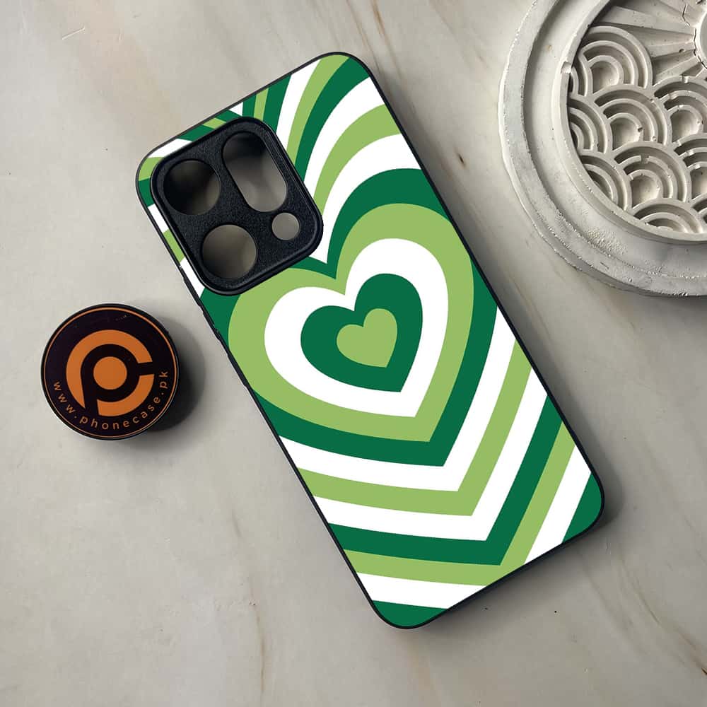 Oppo Reno 14 5G - Heart Beat Series - Premium Metal Printed soft Bumper shock Proof Case