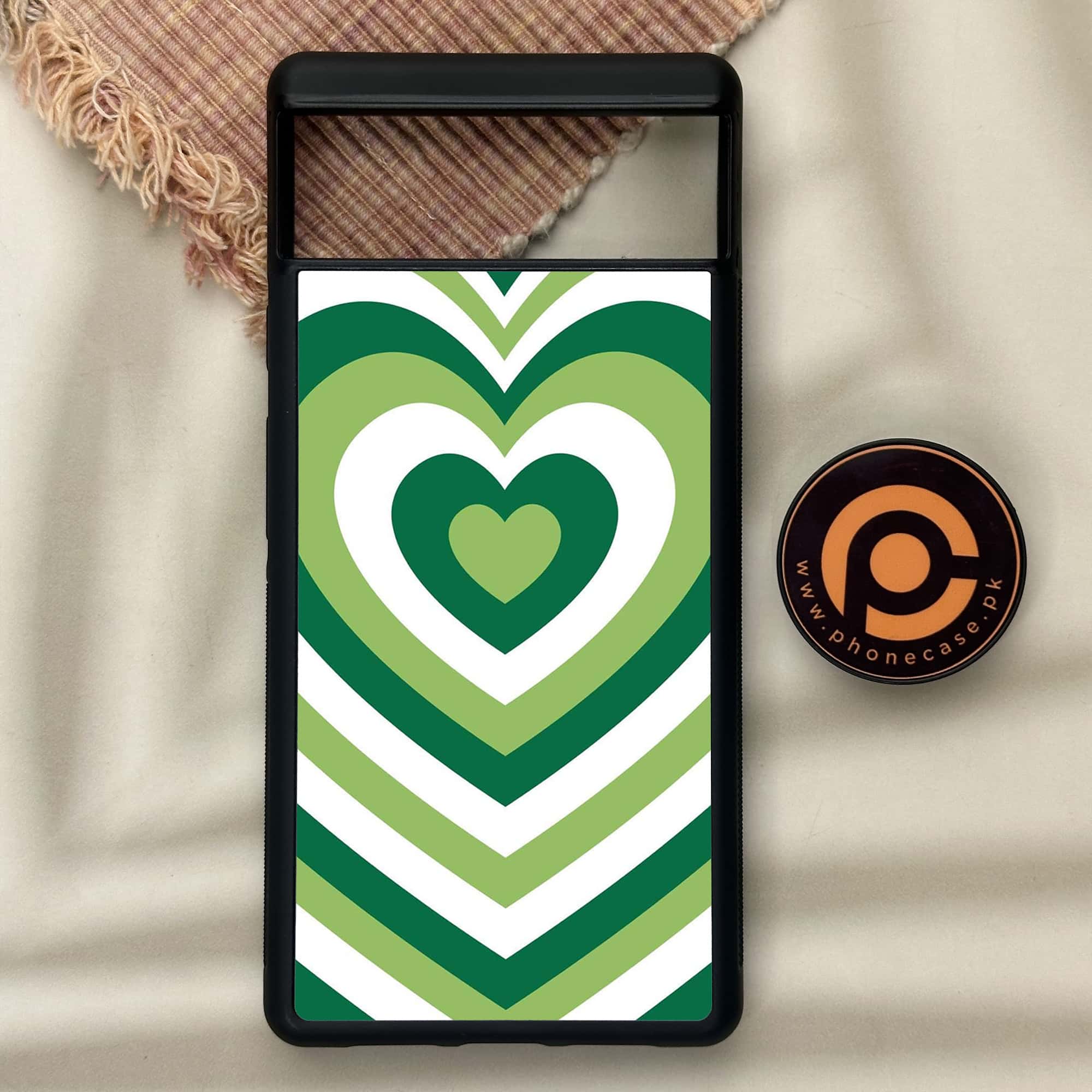 Google Pixel 6 - Heart Beat Series - Premium Metal Printed soft Bumper Shock Proof Case