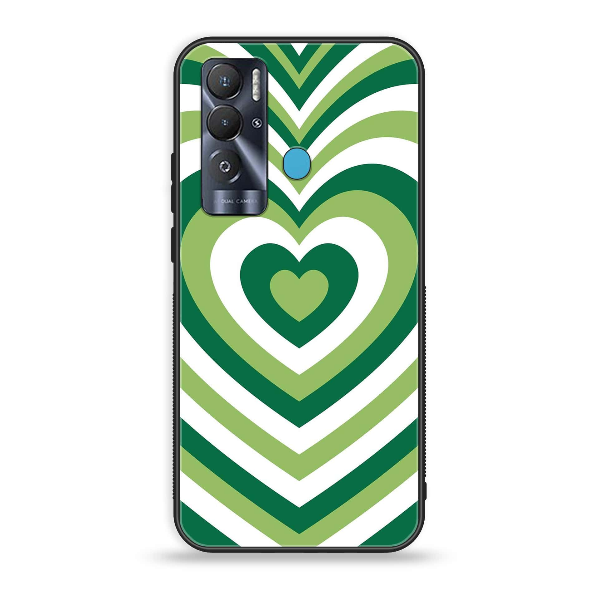 Tecno Pova Neo Heart Beat series Premium Printed Glass soft Bumper shock Proof Case