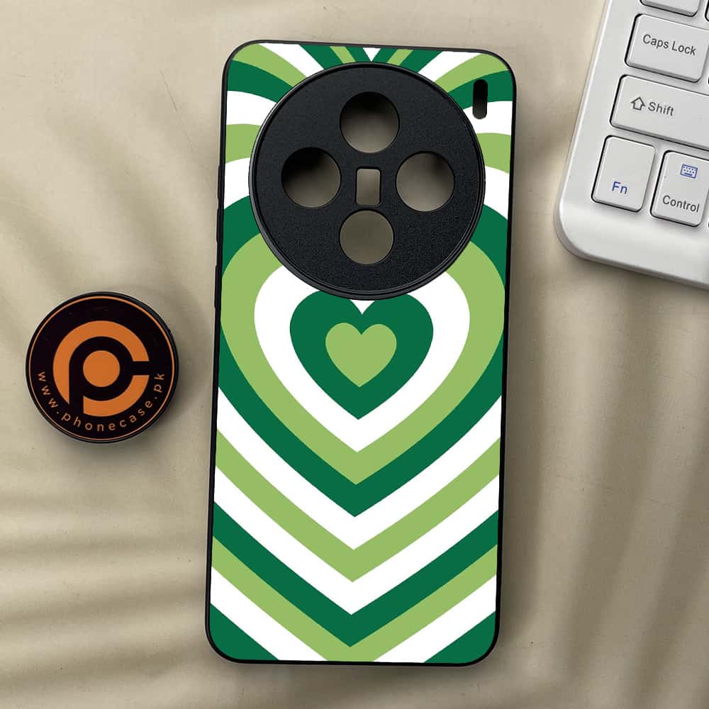 Vivo X200 - Heart Beat Series - Premium Metal  Printed soft Bumper shock Proof Case