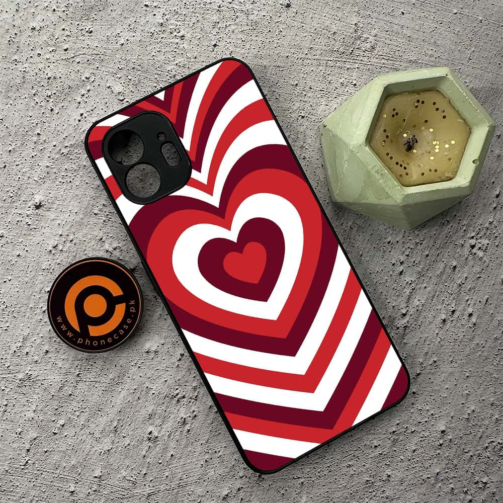 Nothing Phone 2 - Heart Beat Series - Premium Metal  Printed soft Bumper shock Proof Case