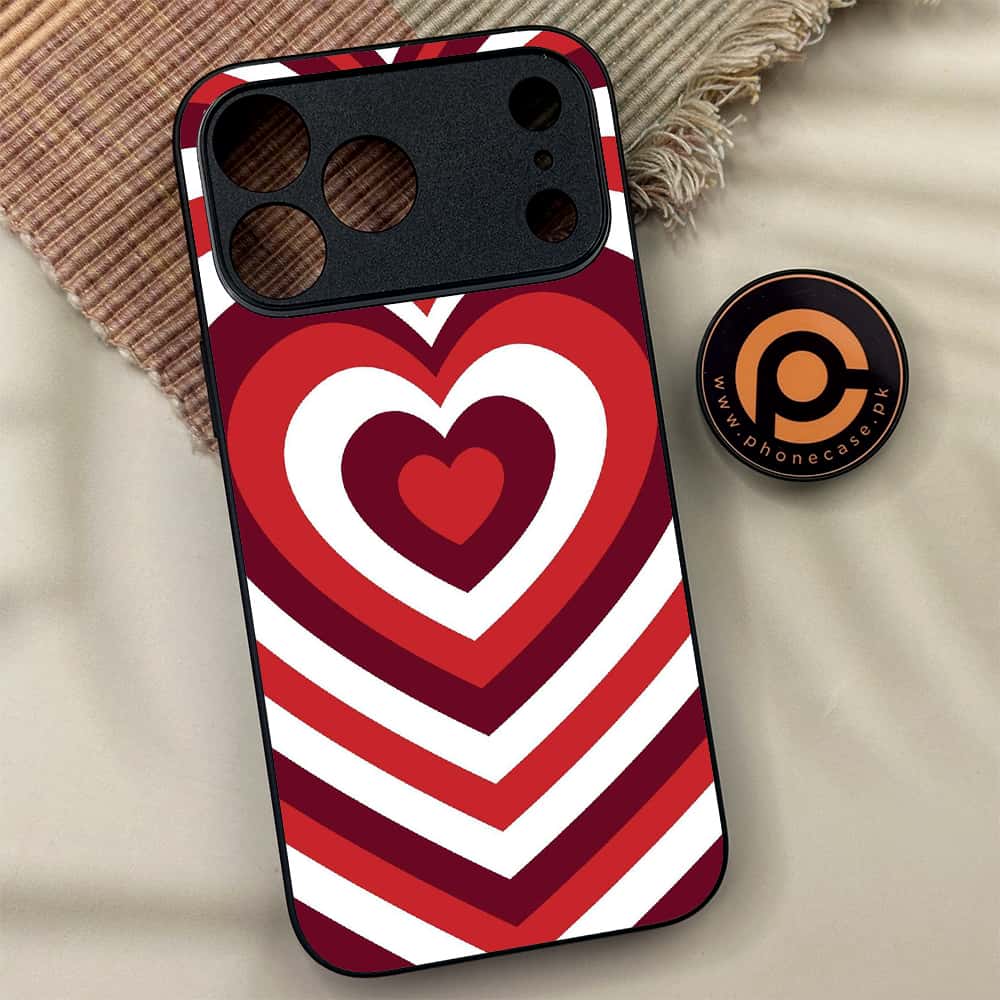 iPhone 17 Pro - Heart Beat Series - Premium Metal Printed soft Bumper shock Proof Case