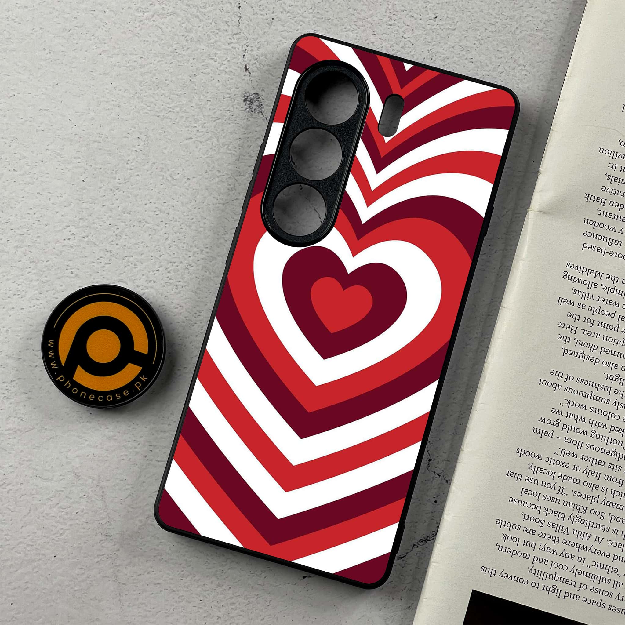 Tecno Camon 40 Pro - Heart Beat Series - Premium Metal Printed Soft Bumper Shockproof Case