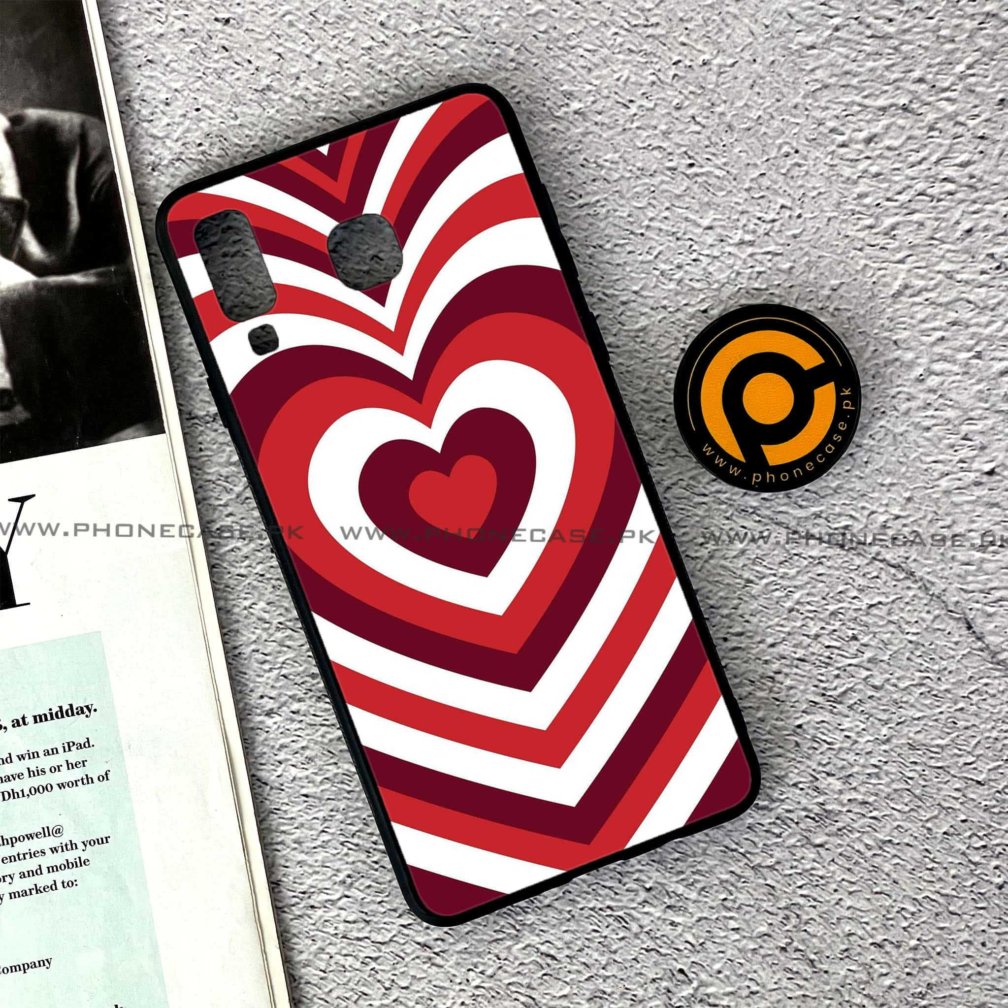 Samsung Galaxy A8 Star(A9 Star) - Heart Beat Series - Premium Printed Glass soft Bumper shock Proof Case