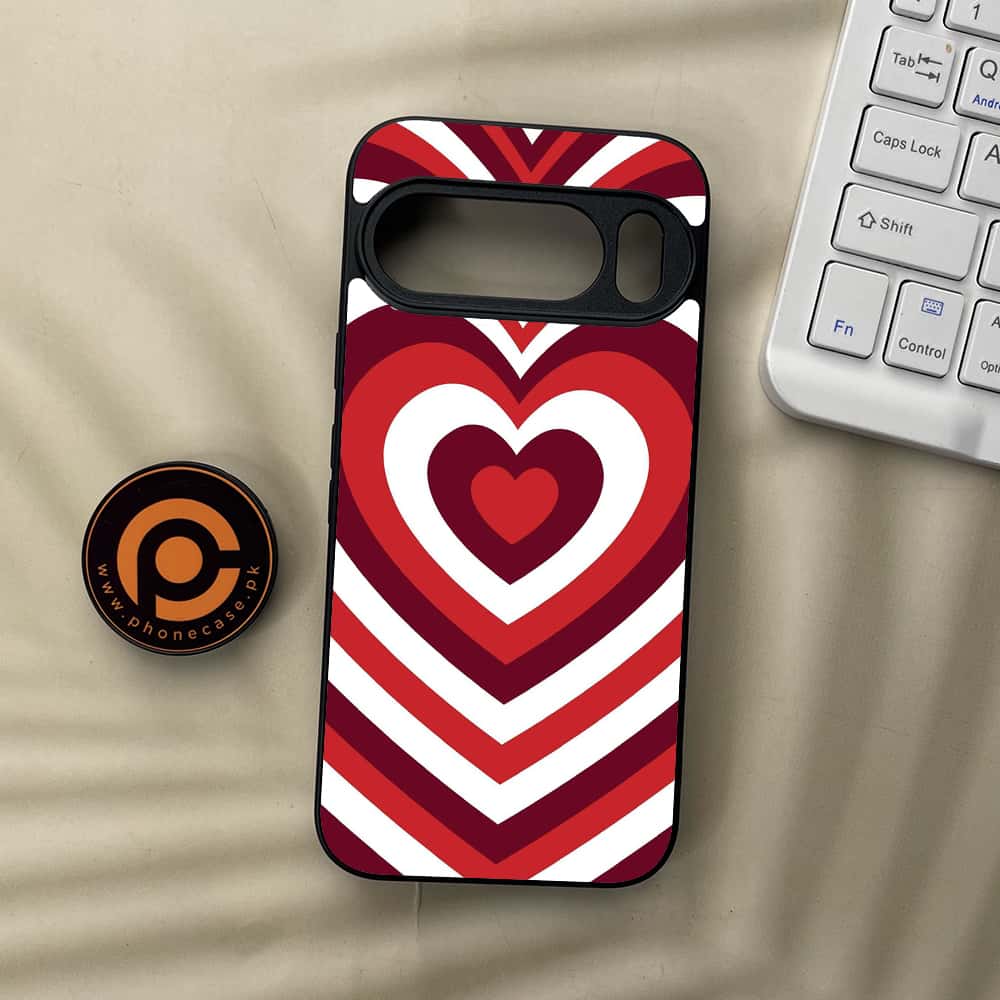 Google Pixel 10 Pro XL - Heart Beat Series - Premium Metal Printed soft Bumper Shock Proof Case