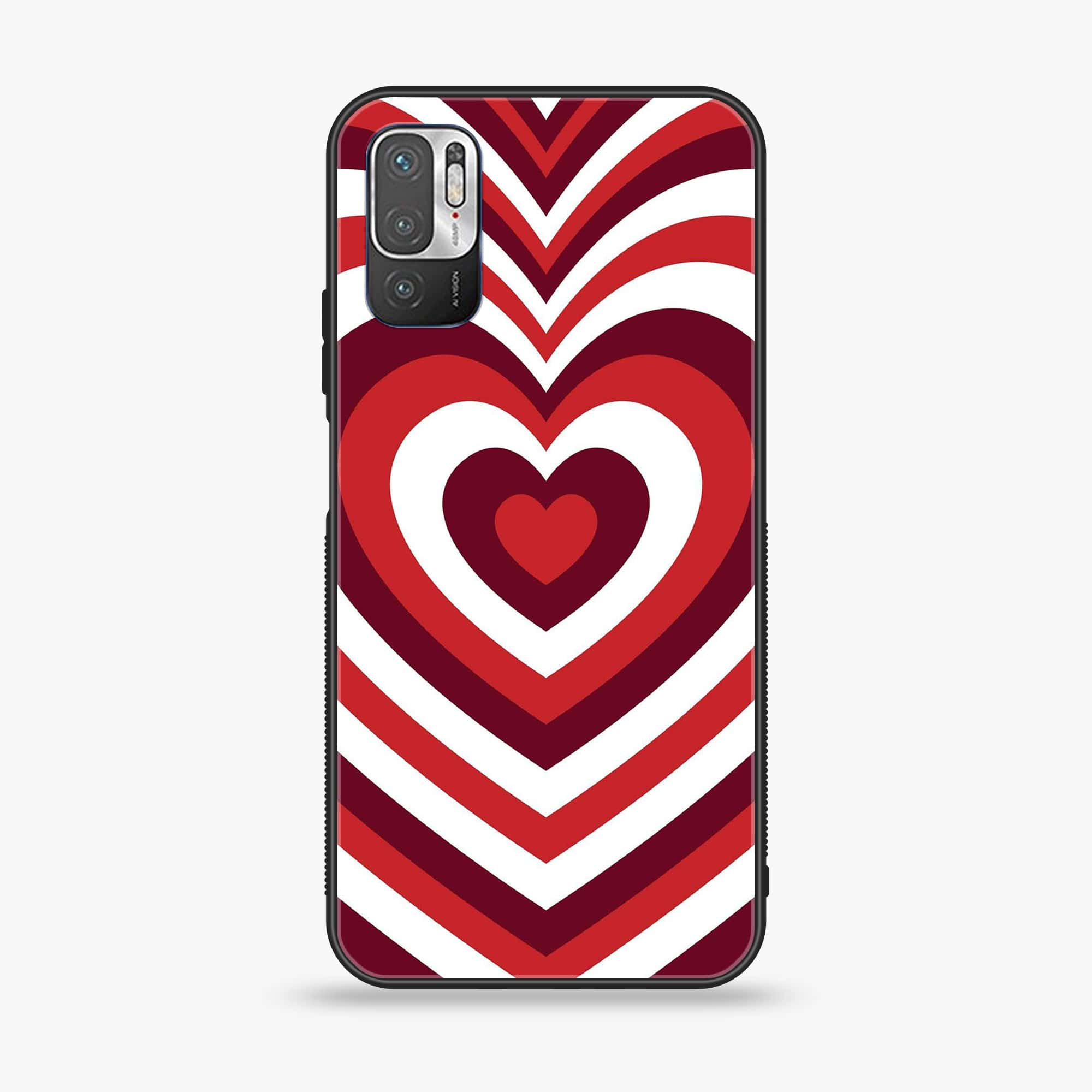 Xiaomi Redmi Note 10 5G - Heart Beat Series - Premium Printed Glass soft Bumper shock Proof Case