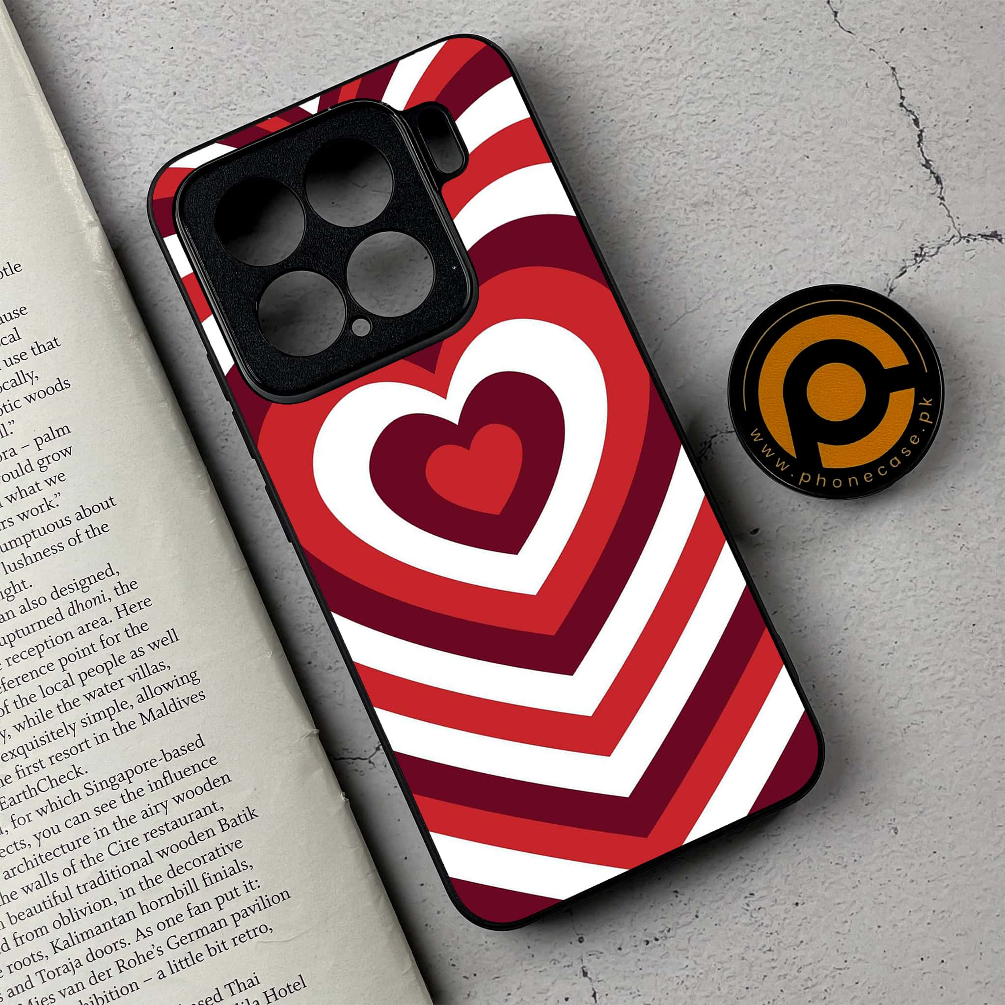 Xiaomi 15 - Heart Beat Series - Premium Metal Printed soft Bumper shock Proof Case