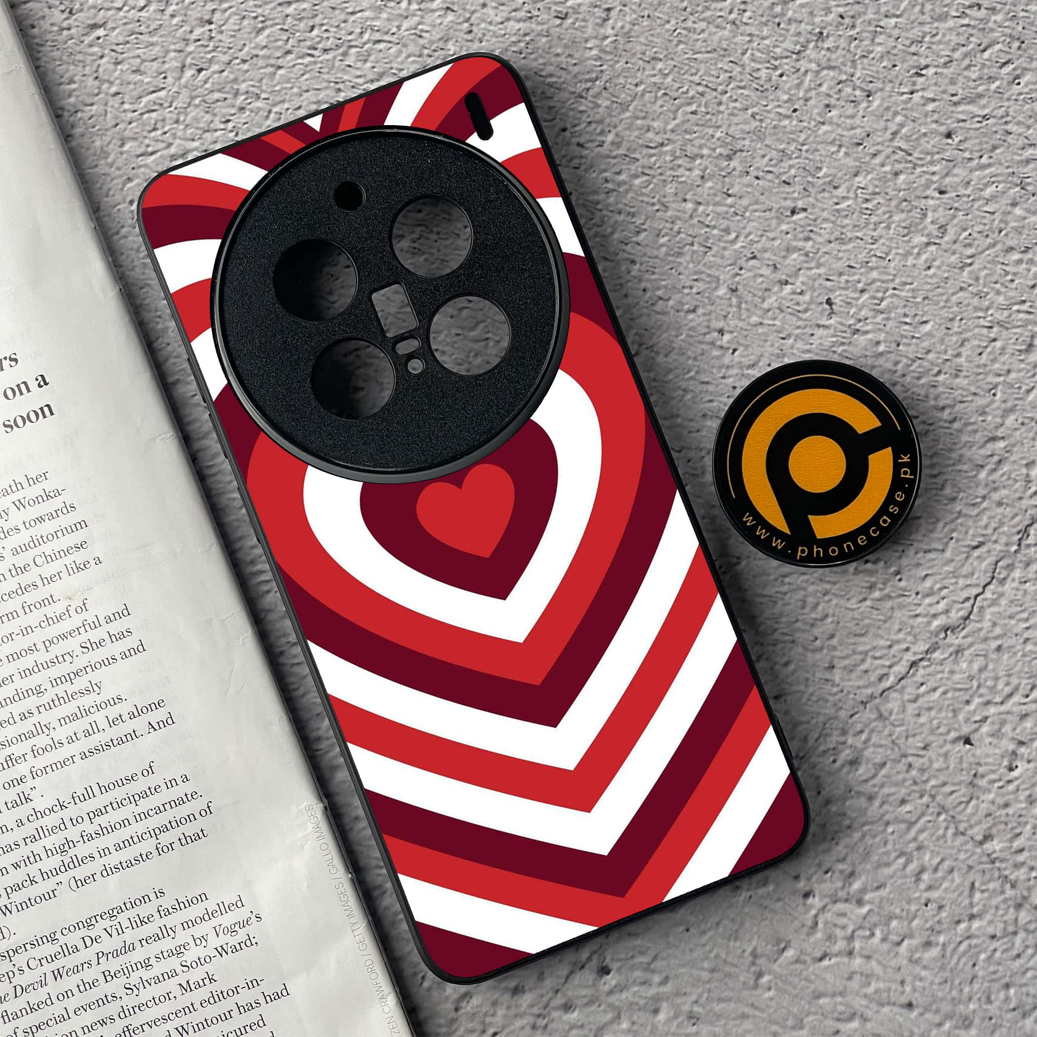 Vivo X200 Pro - Heart Beat Series - Premium Metal  Printed soft Bumper shock Proof Case