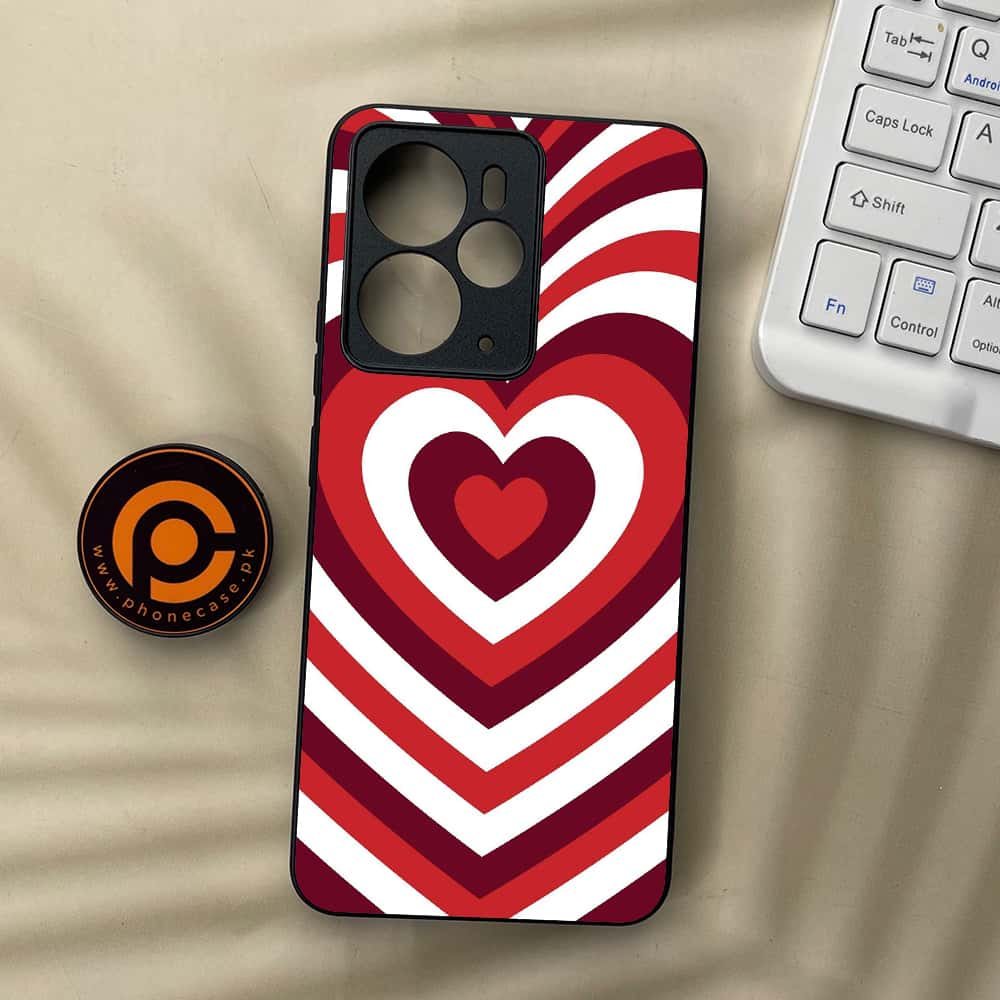 Realme 14 5G - Heart Beat Series - Premium Metal Printed soft Bumper Shock Proof Case