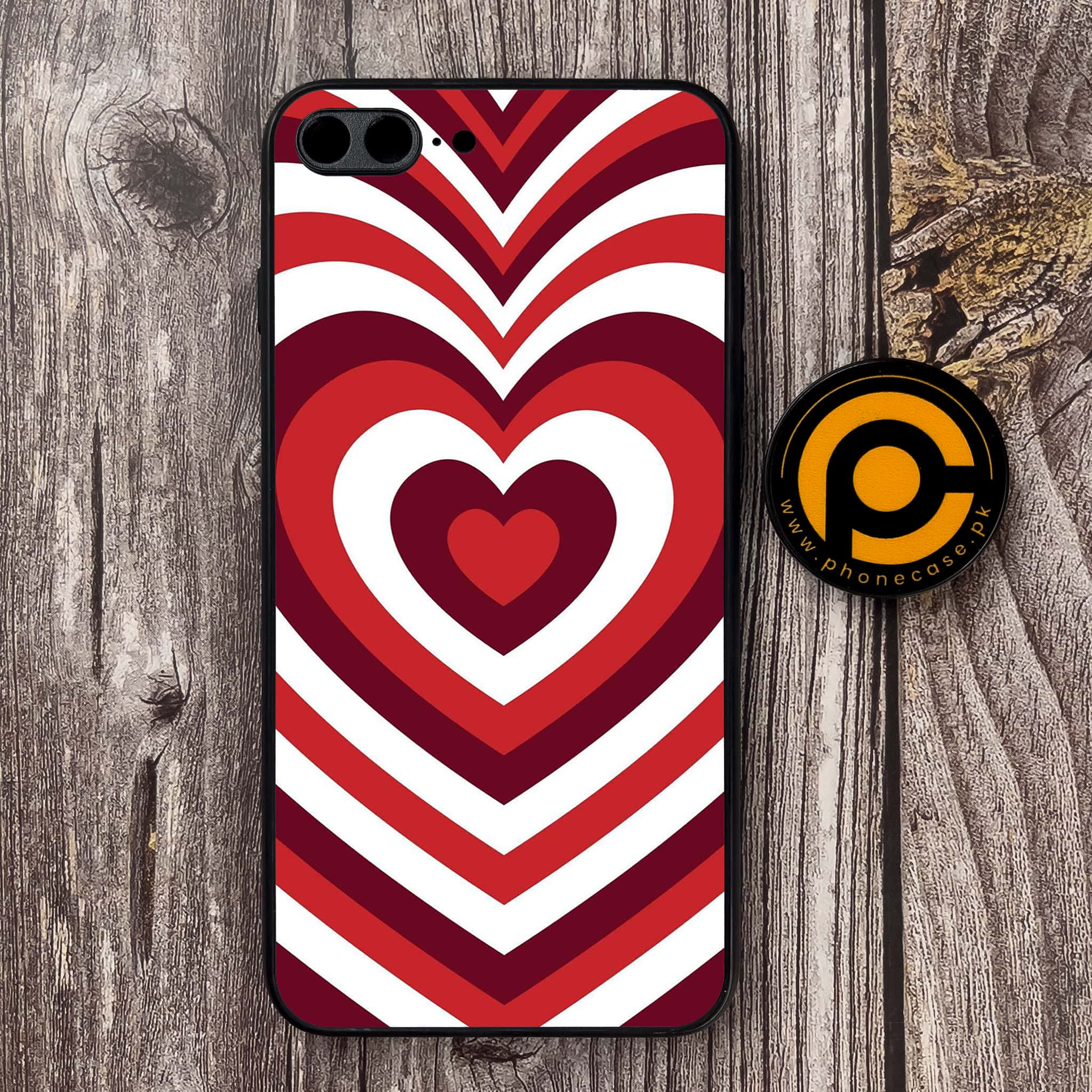 iPhone 7 Plus - Heart Beat Series - Premium Metal Printed soft Bumper shock Proof Case