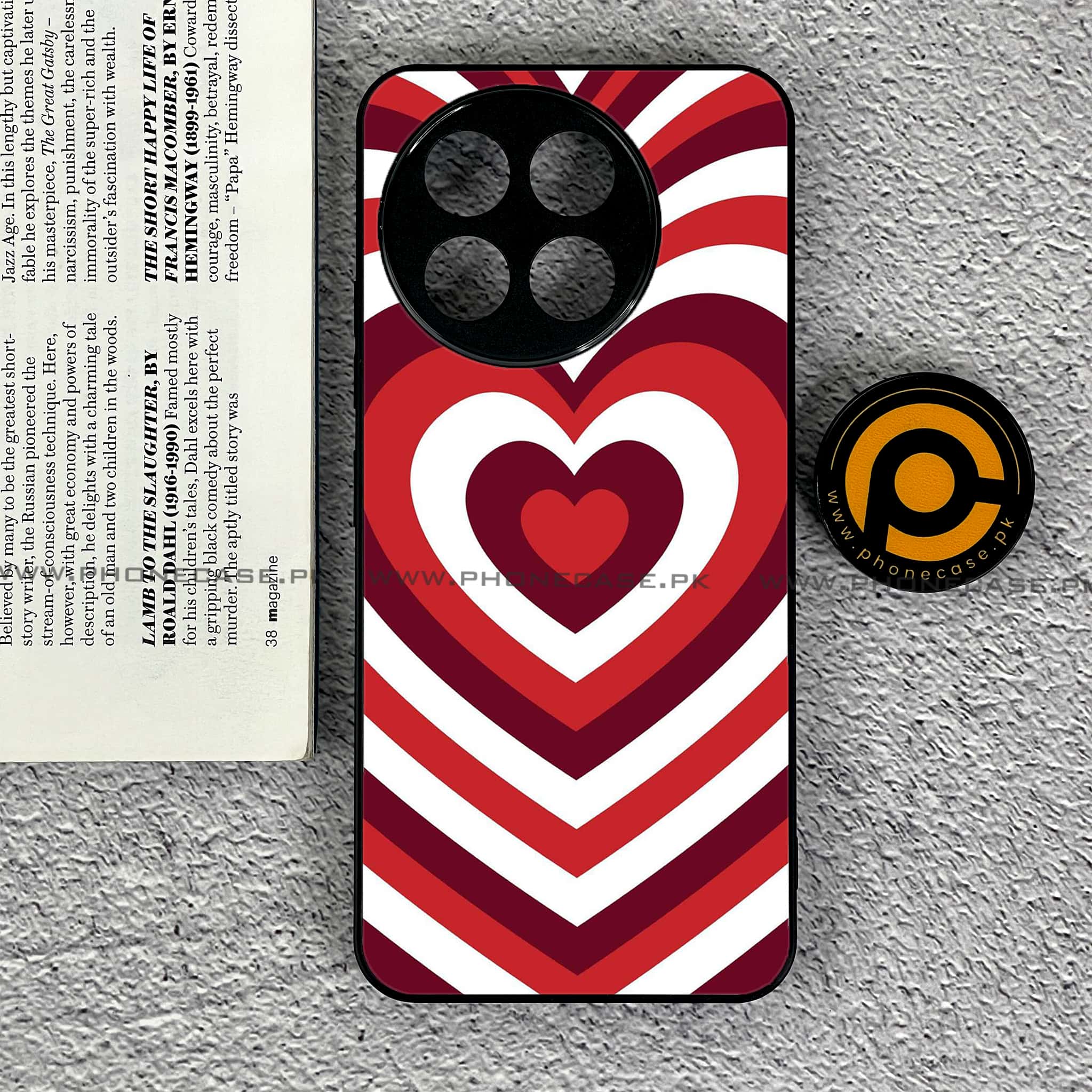 OnePlus Ace 5 - Heart Beat Series - Premium Metal Printed soft Bumper shock Proof Case