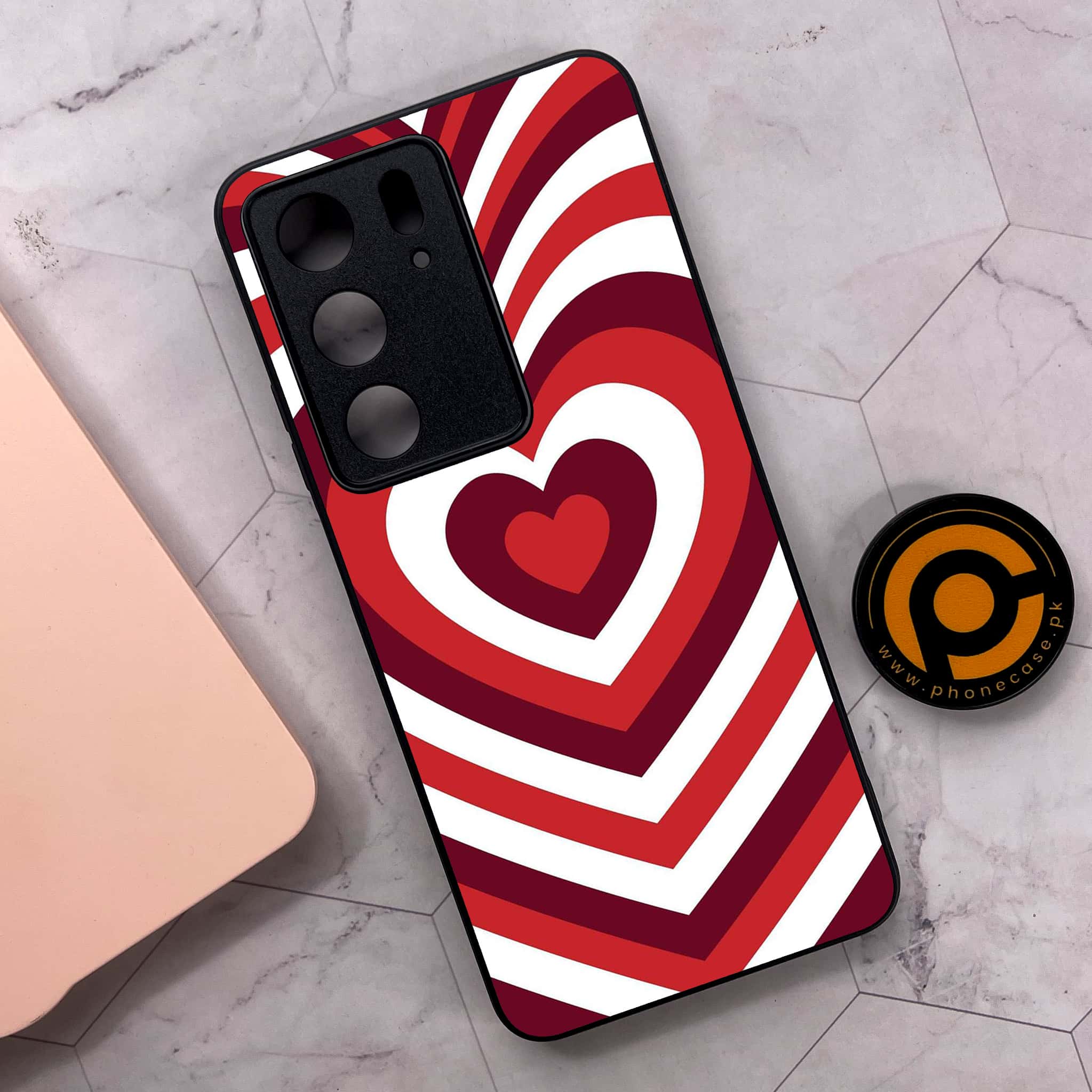 Realme C75x 4G - Heart Beat Series - Premium Metal Printed soft Bumper shock Proof Case