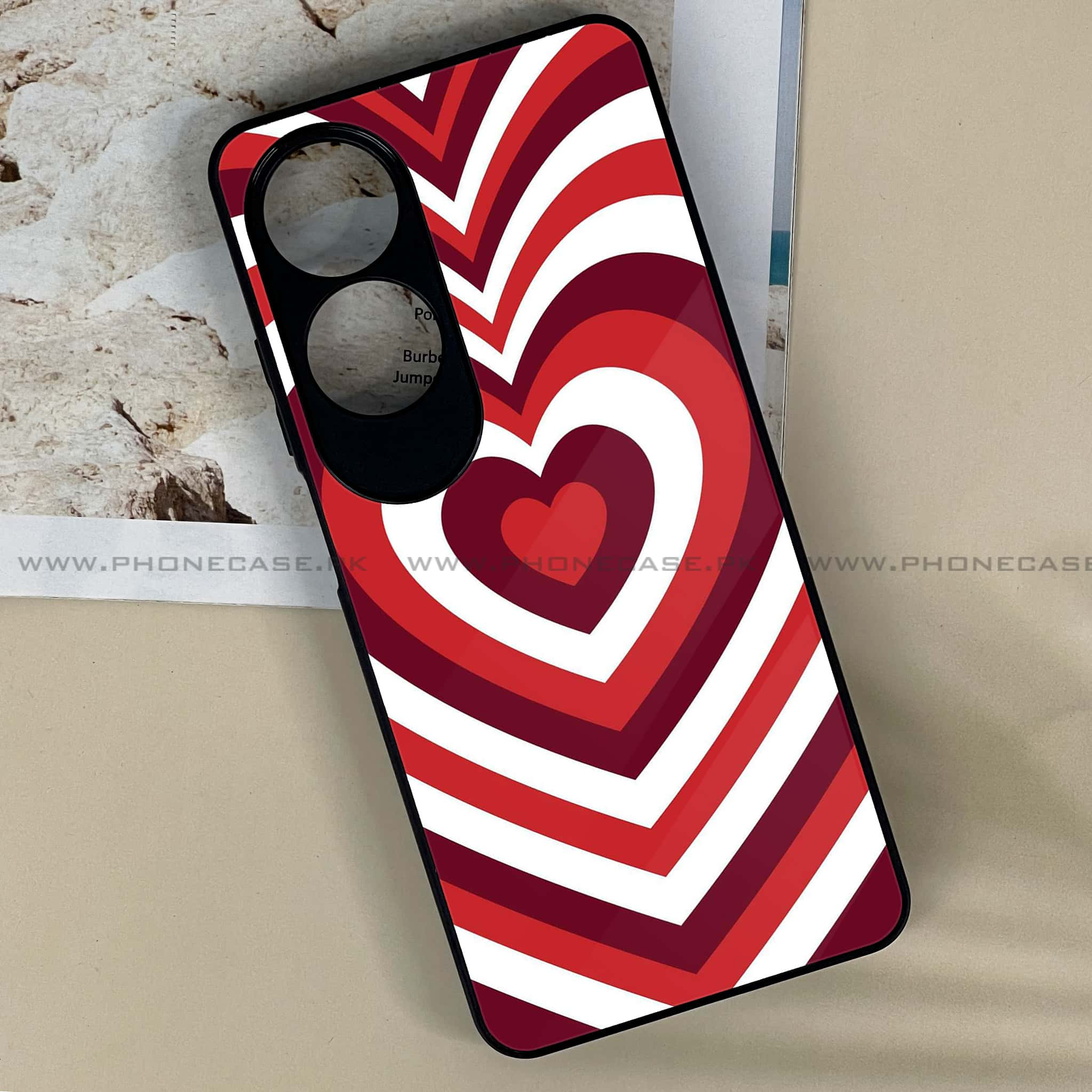 Oppo A60 - Heart Beat Series - Premium Printed Metal soft Bumper shock Proof Case