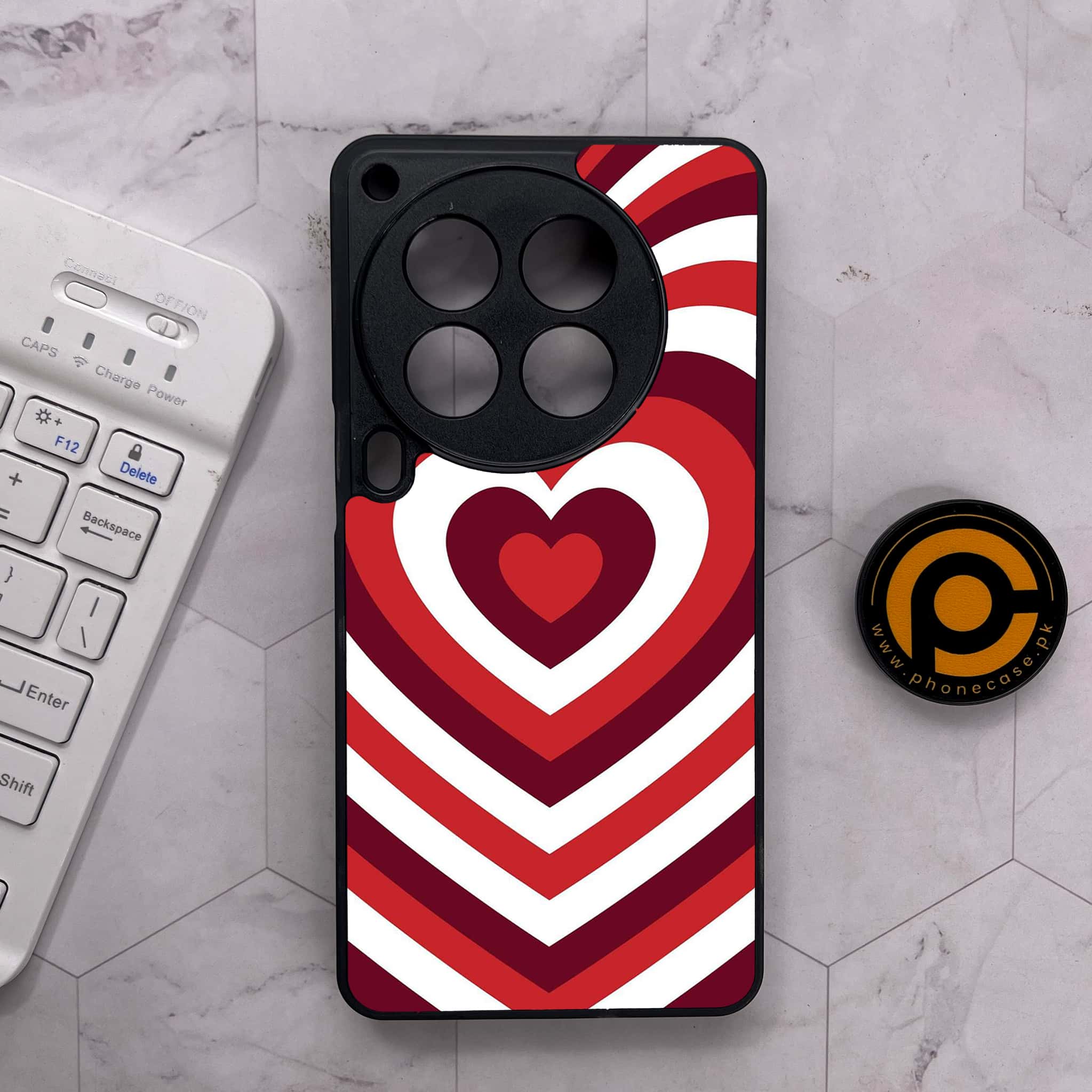 Tecno Camon 30 Premier - Heart Beat Series - Premium Metal Printed soft Bumper shock Proof Case