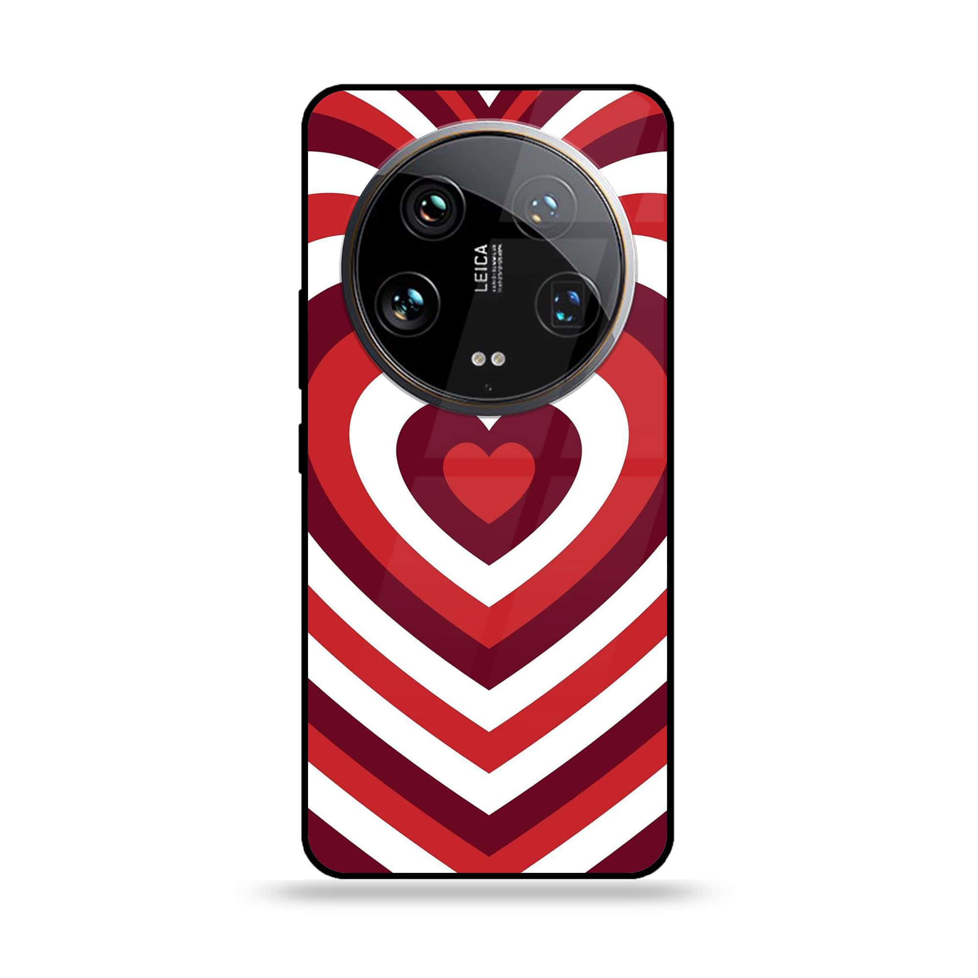 Xiaomi 14 Ultra - Heart Beat Series - Premium Printed Glass soft Bumper shock Proof Case