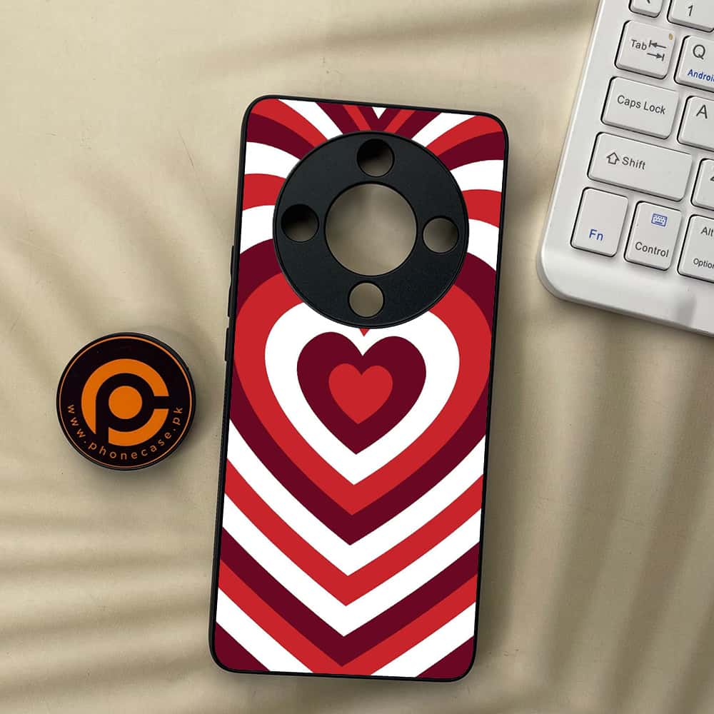 HONOR X9b 5G - Heart Beat Series - Premium Metal  Printed soft Bumper shock Proof Case