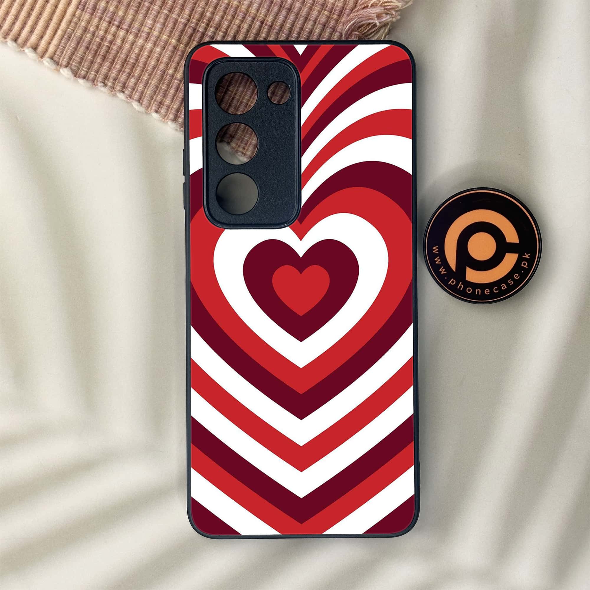 Oppo A5 2025 - Heart Beat Series - Premium Metal Printed soft Bumper shock Proof Case