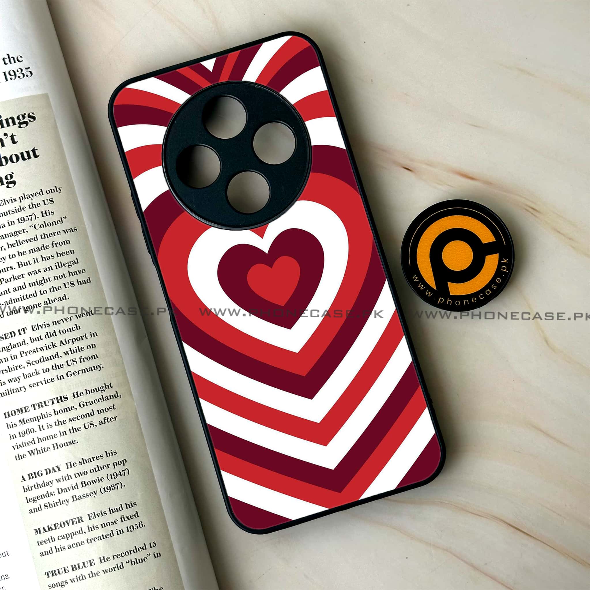Oppo F27 Pro - Heart Beat Series - Premium Metal Printed soft Bumper Shock Proof Case