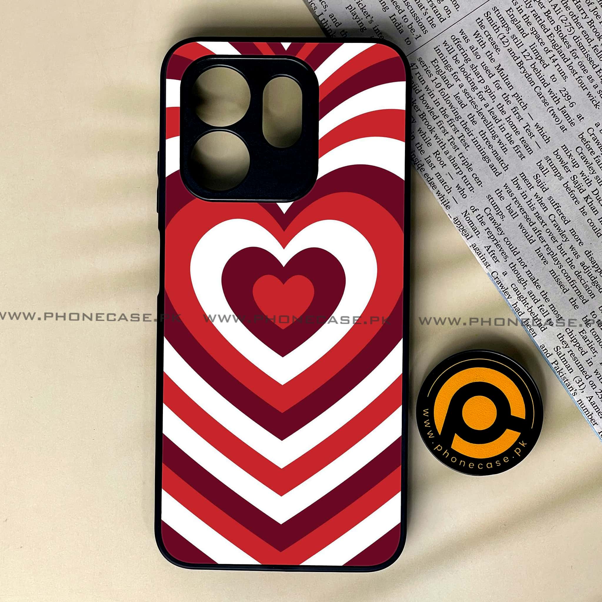 Infinix Smart 9 HD - Heart Beat Series - Premium Metal Printed soft Bumper shock Proof Case