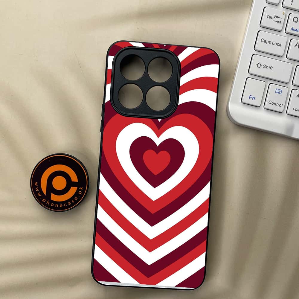 Honor X5b Plus - Heart Beat Series - Premium Metal  Printed soft Bumper shock Proof Case